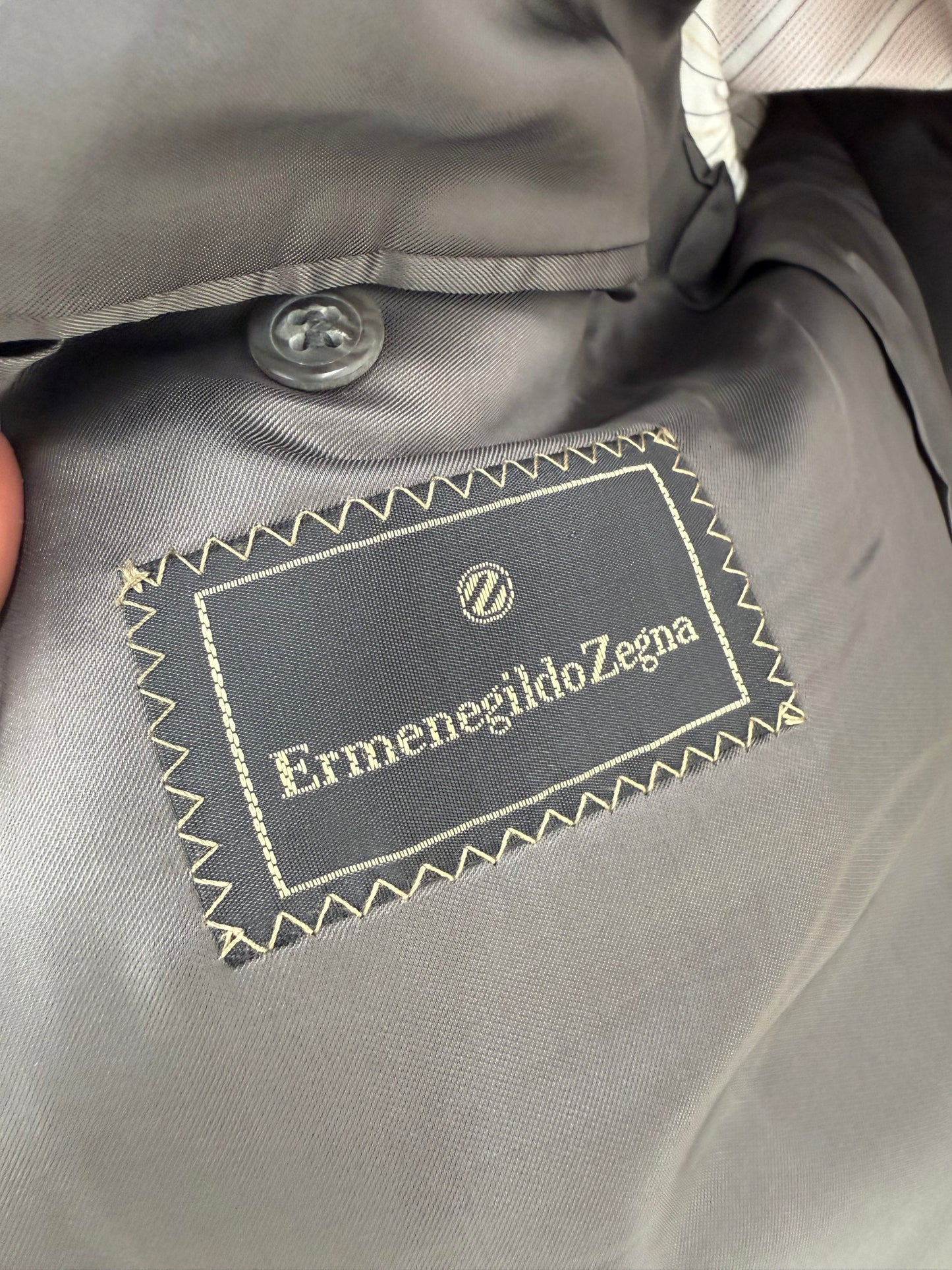 Sacou ultra luxury Zegna tall în croi actual  din stofă extrafina super 100s