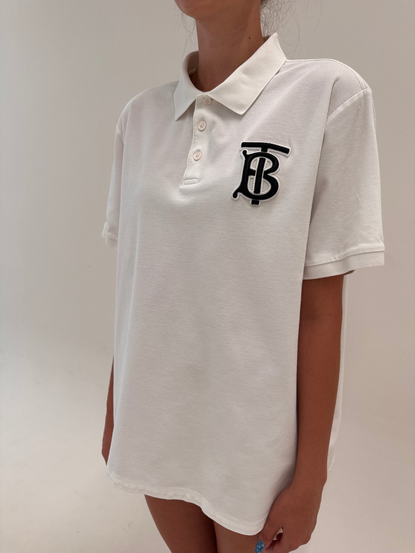 Top polo Burberry model actual din bumbac excepțional de gramaj mare