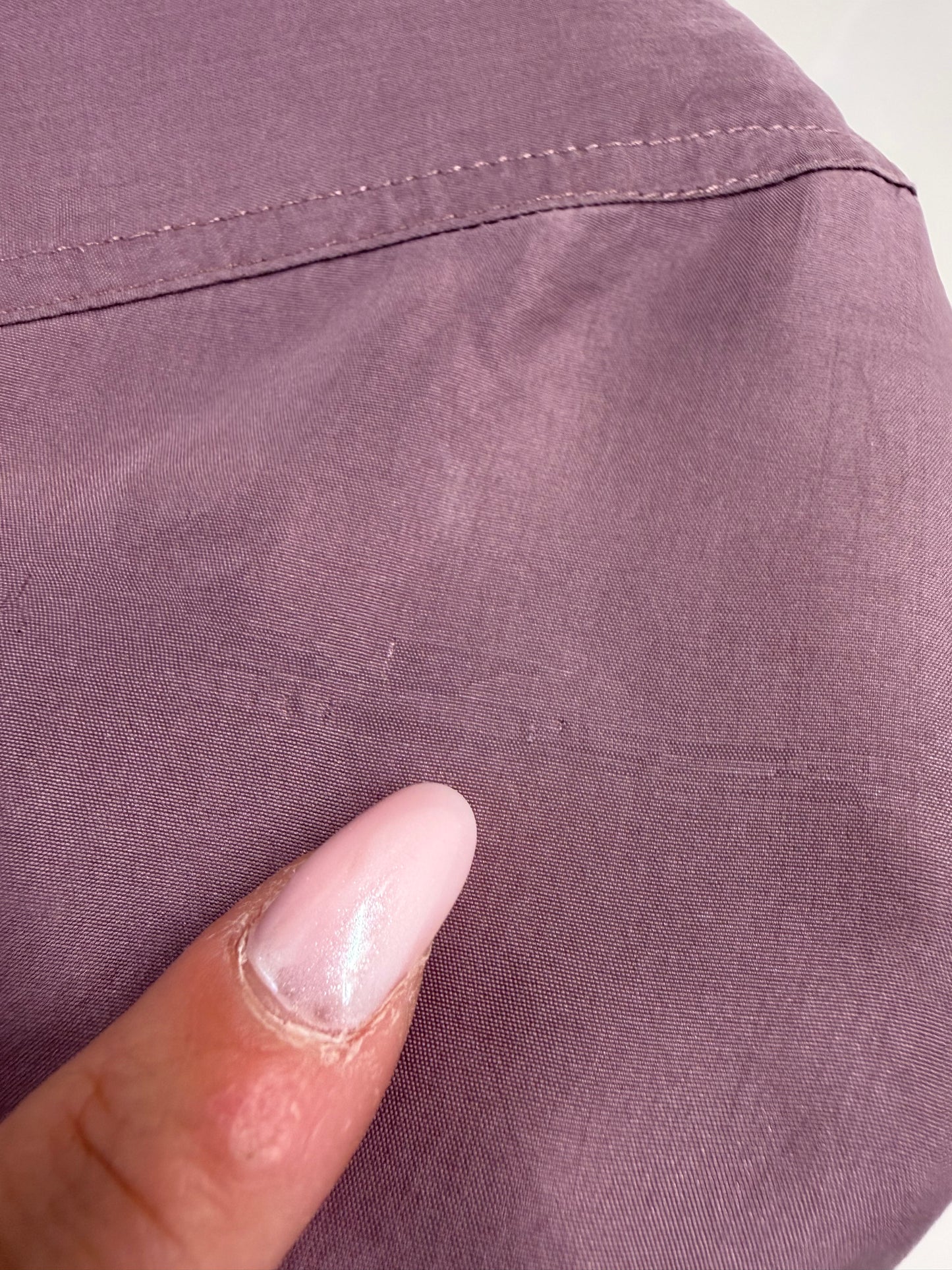 Cămașa din panzica de mătase naturală dusty purple