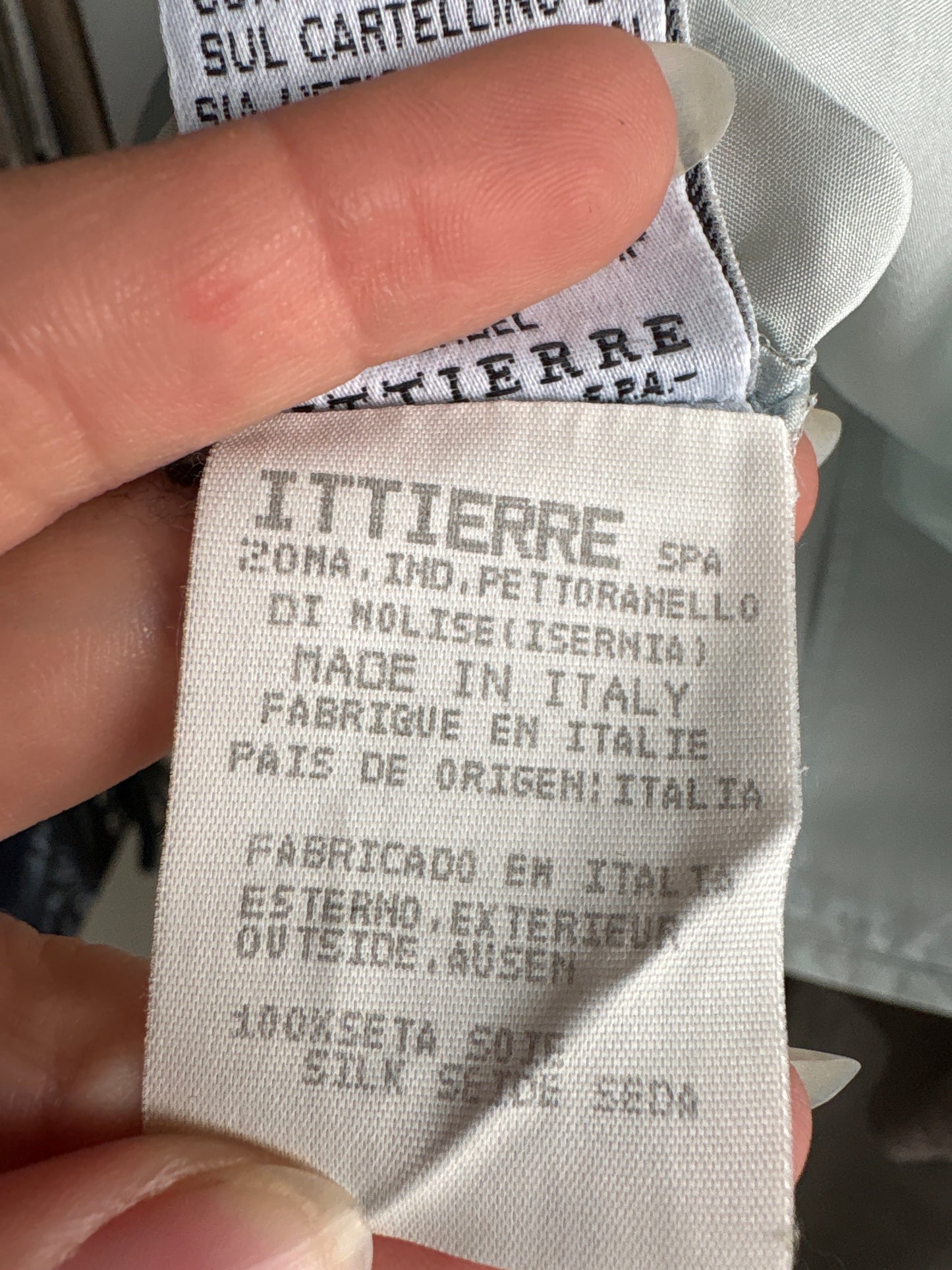 Jeacheta Versace baby blue din mătase naturală în croi super chic