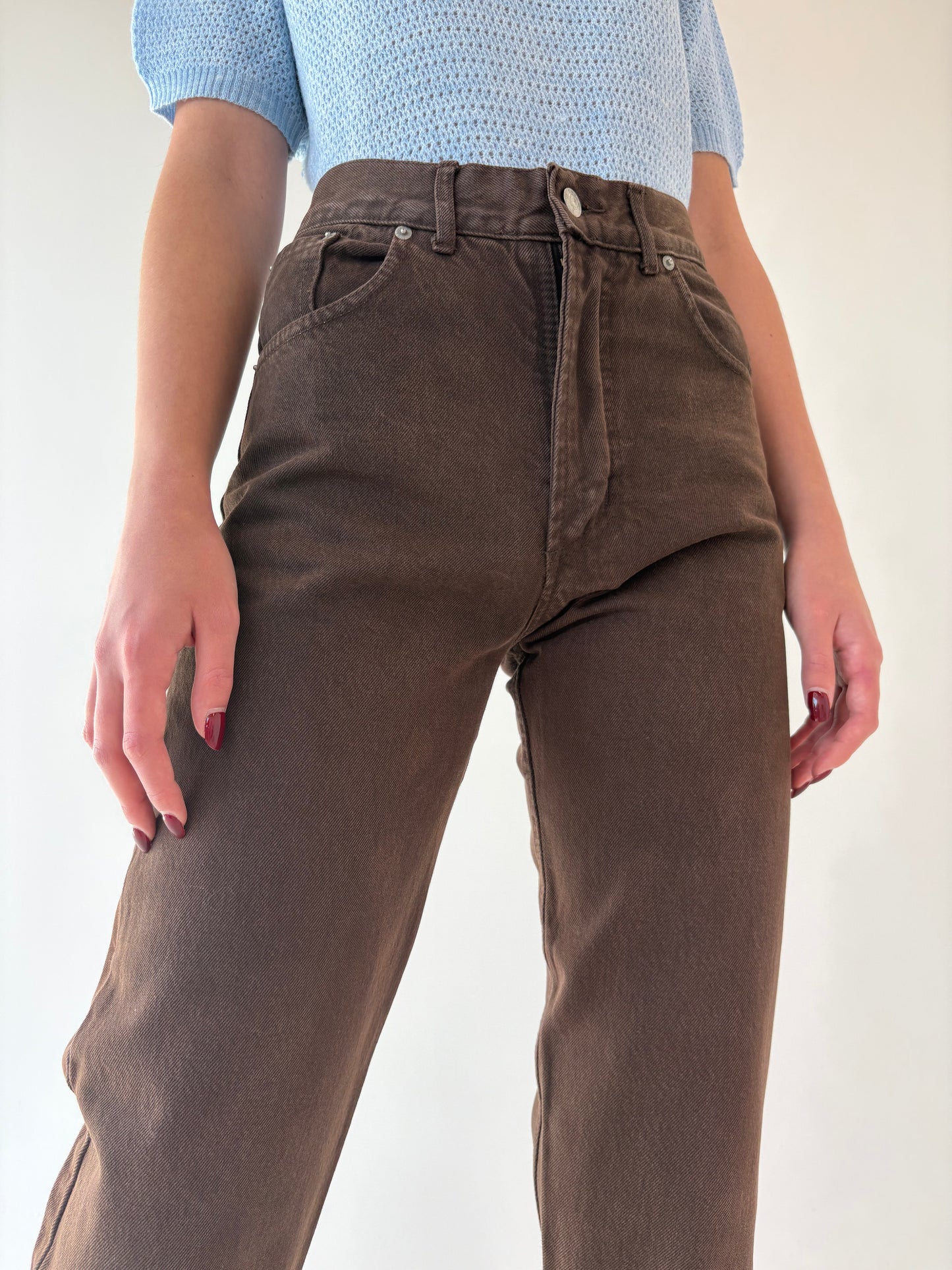 Jeans premium boyfriend fit tall vintage chocolate brown