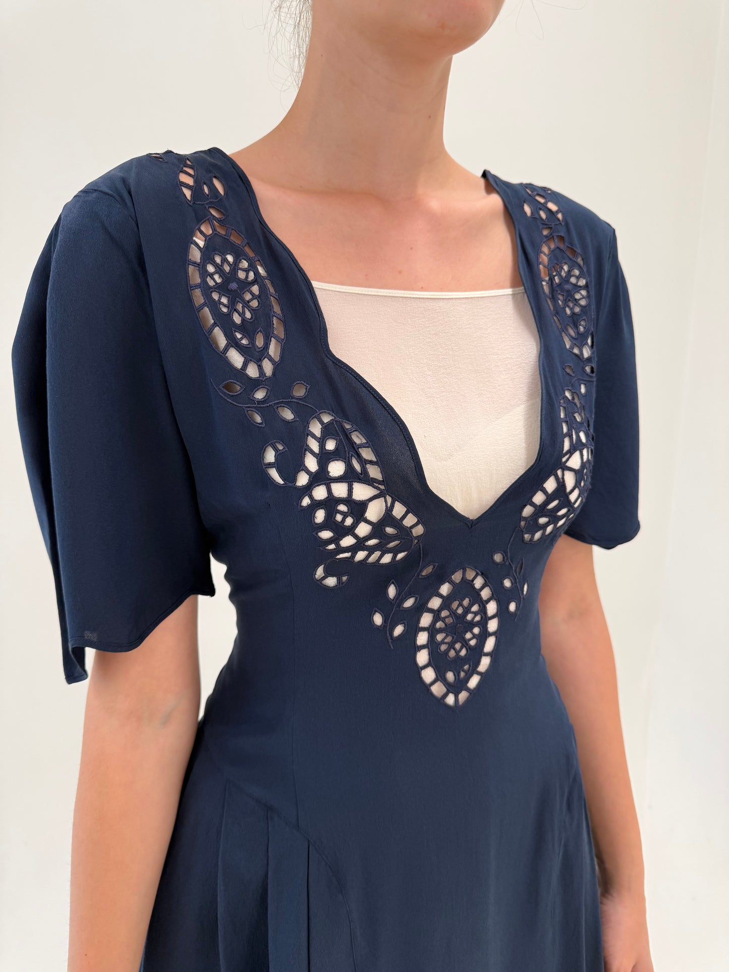 Rochie de brand luxury vintage Mariella Burani din mătase naturală