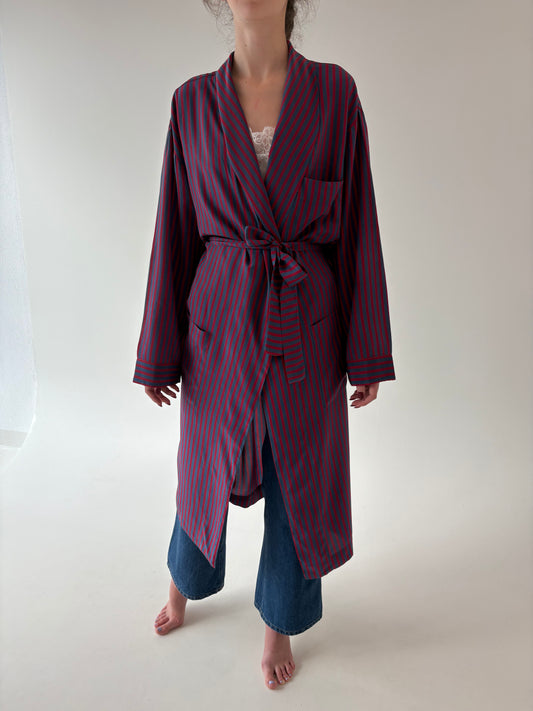 Halat luxury Lanvin de strada old vintage anii 70 din mătase naturală