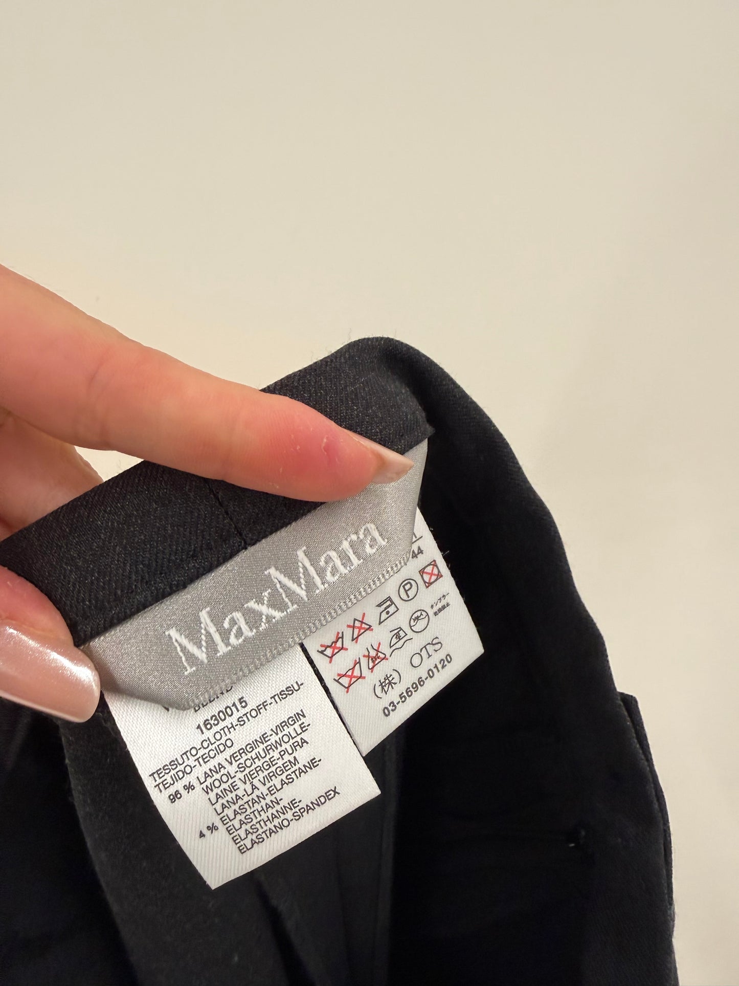 Pantaloni palazzo Max Mara din lanita extrafina subțire confort de primăvară