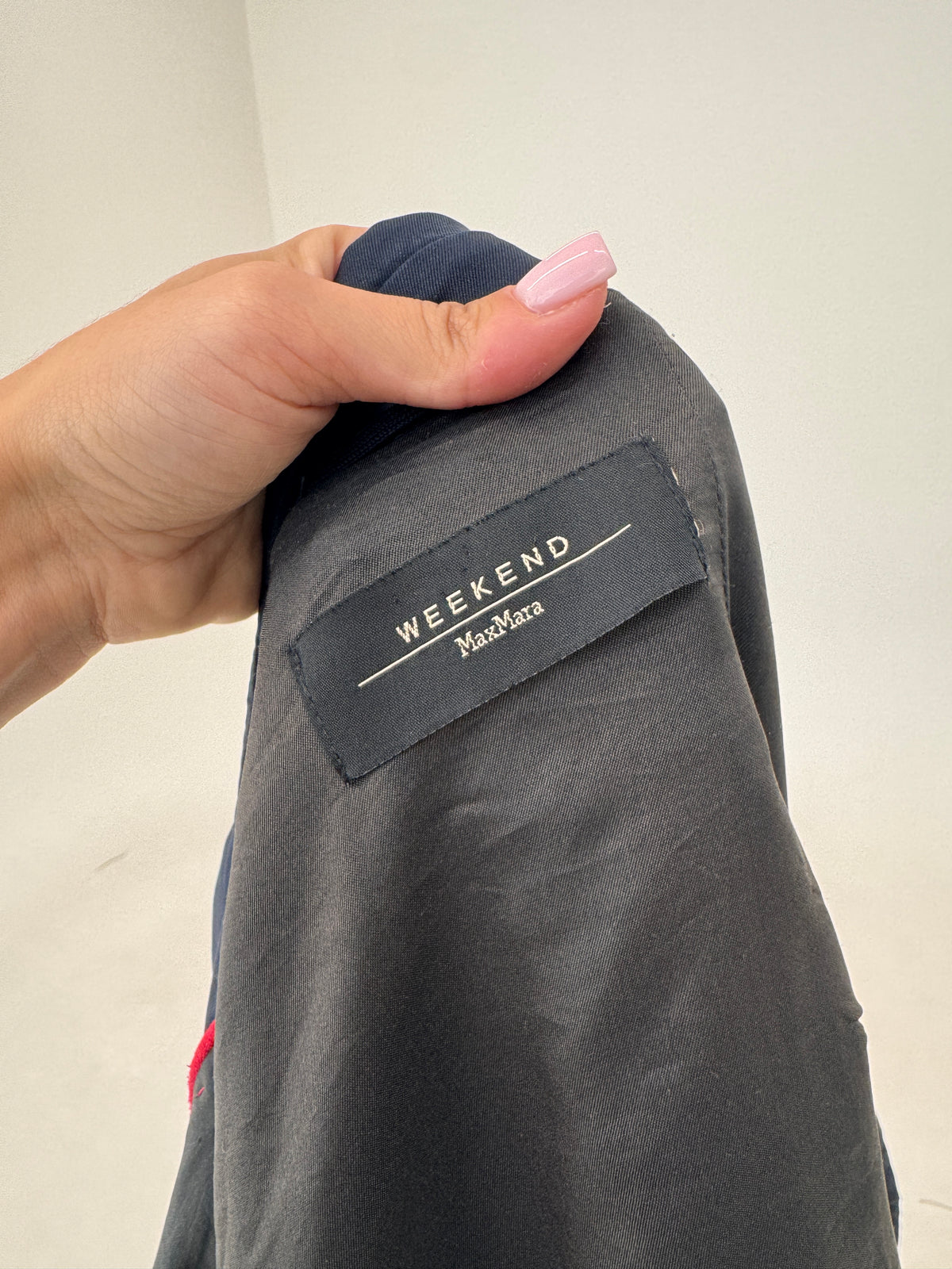 Sacou Max Mara Navy blue din gabardină de bumbac