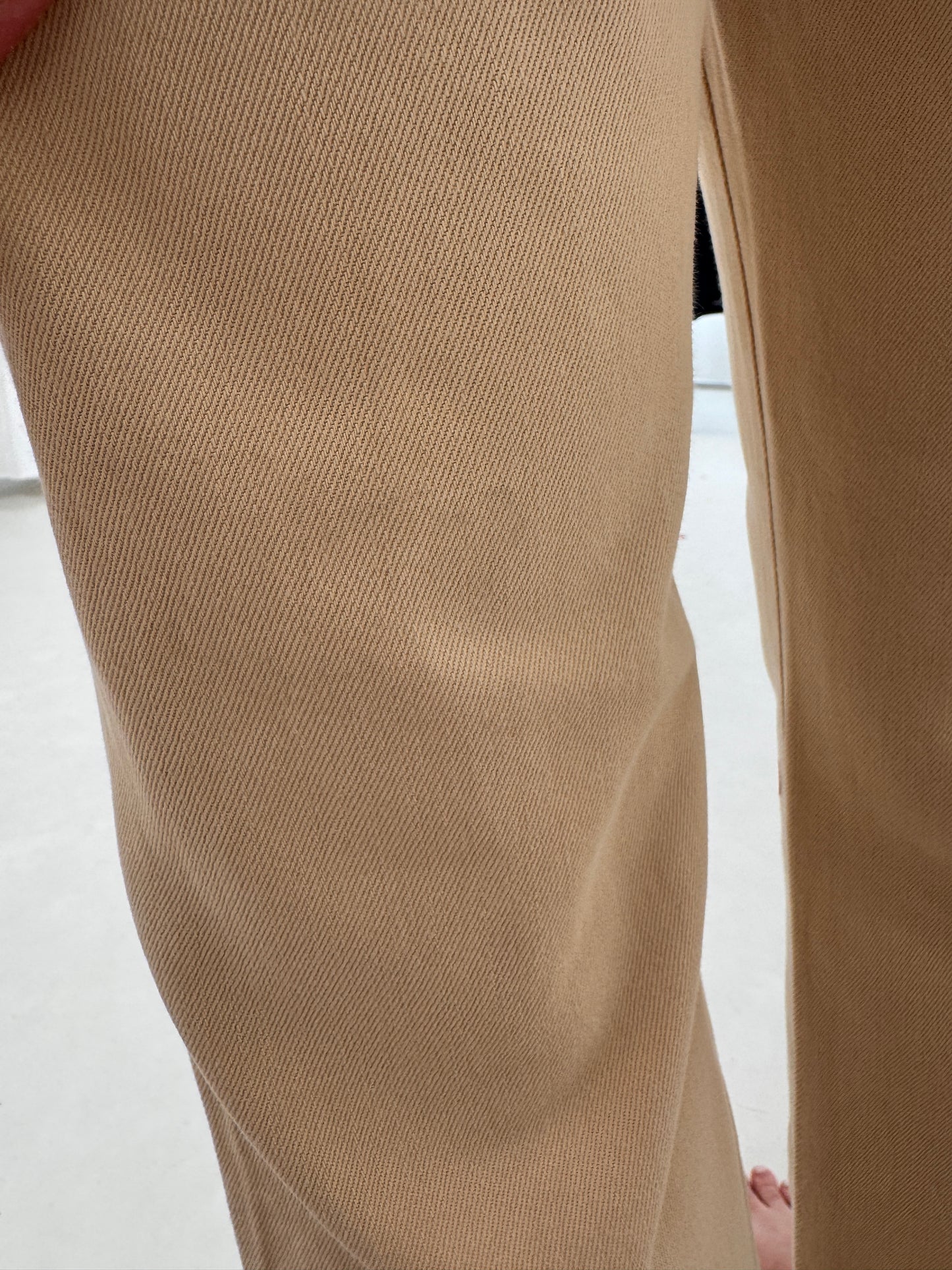 Jeans Ralph Lauren camel de vară cu dantelă macrame petite în croi evazat