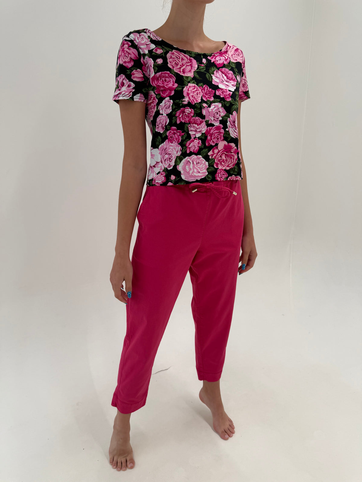 Pantaloni Max Mara ultra confort cu influențe casual Barbie pink