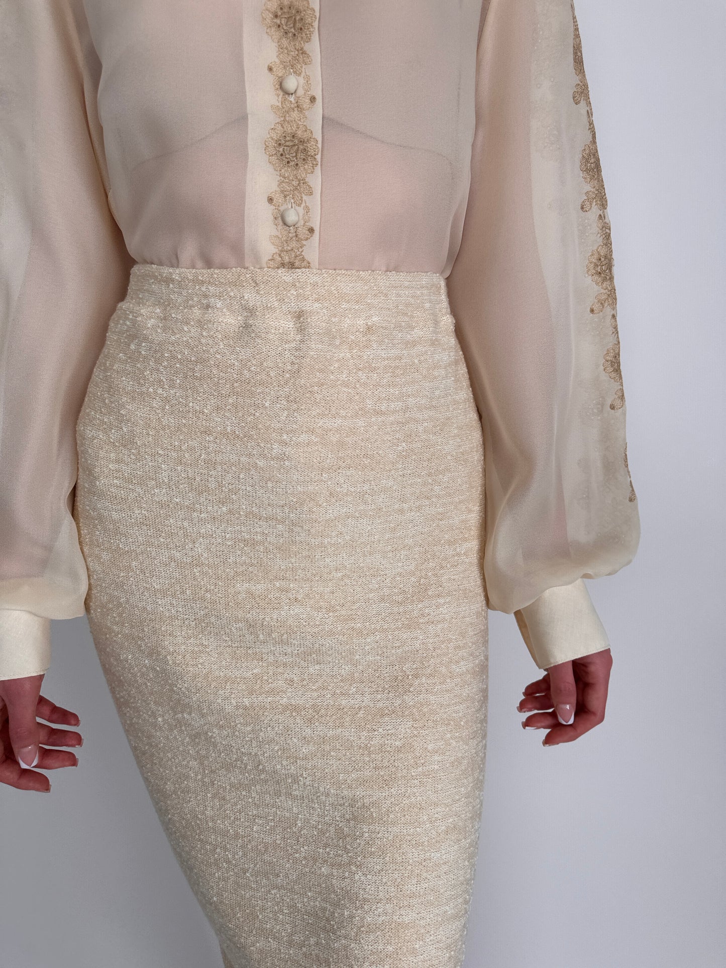 Set vintage butter nude din jerse