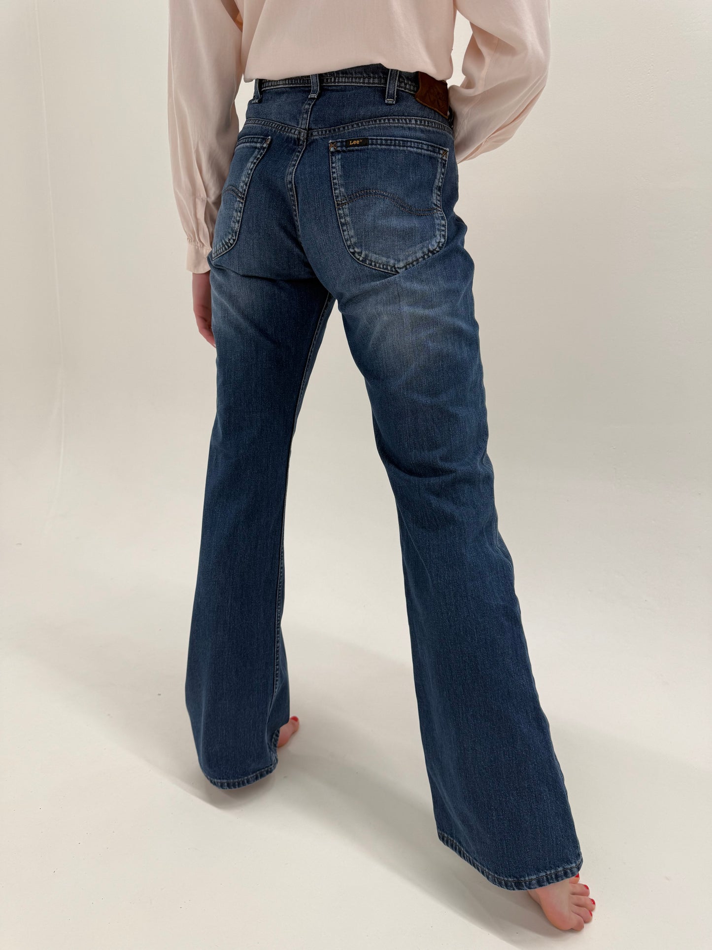 Jeans vintage premium tall ușor evazați dark wash