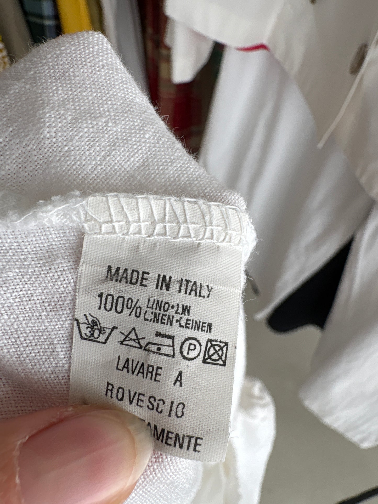 Fustă maxi italiana din in premium cu inserții de macrame în bie