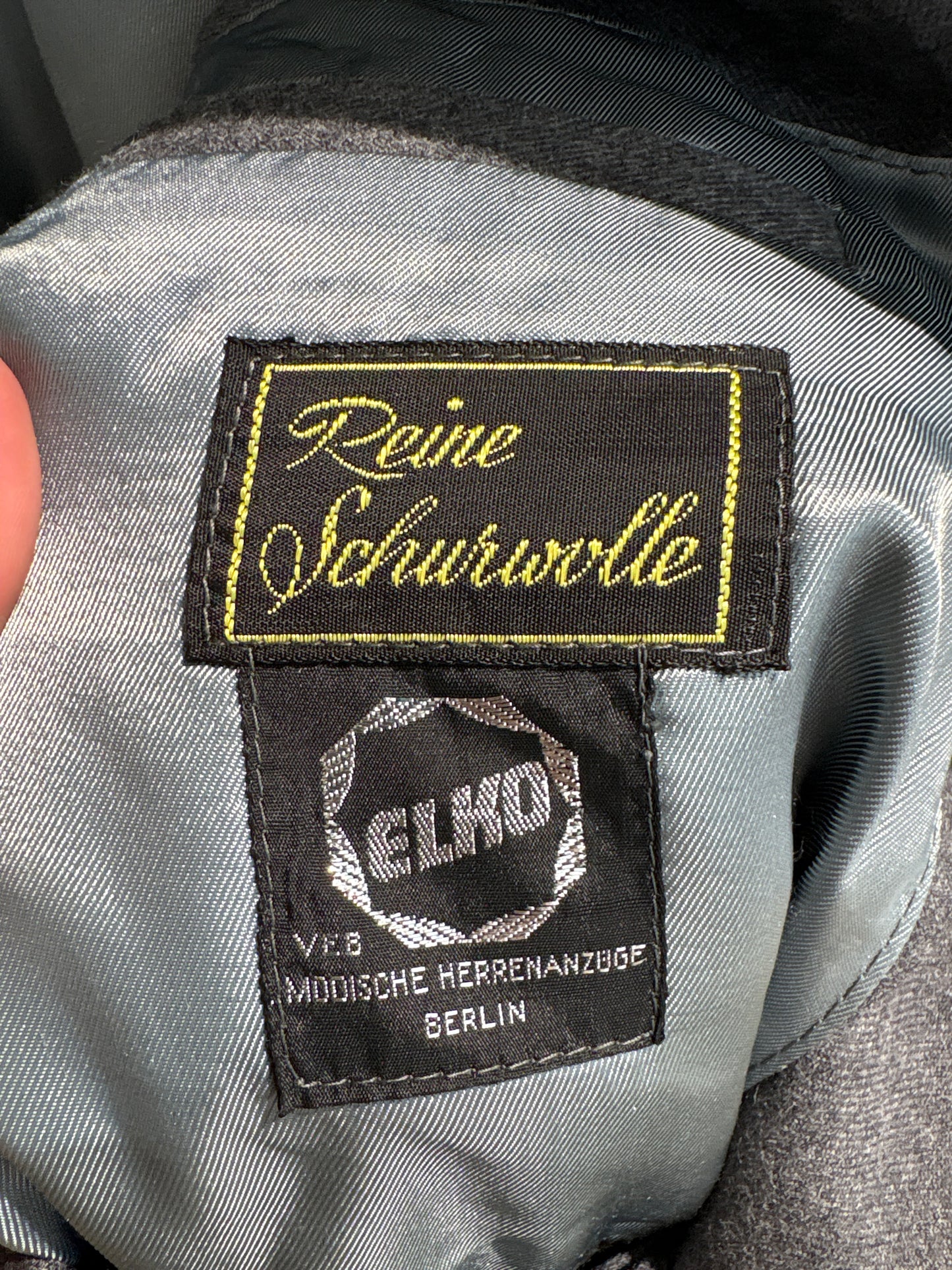 Sacou în stil Prada din lana extrafina plină pebble gray