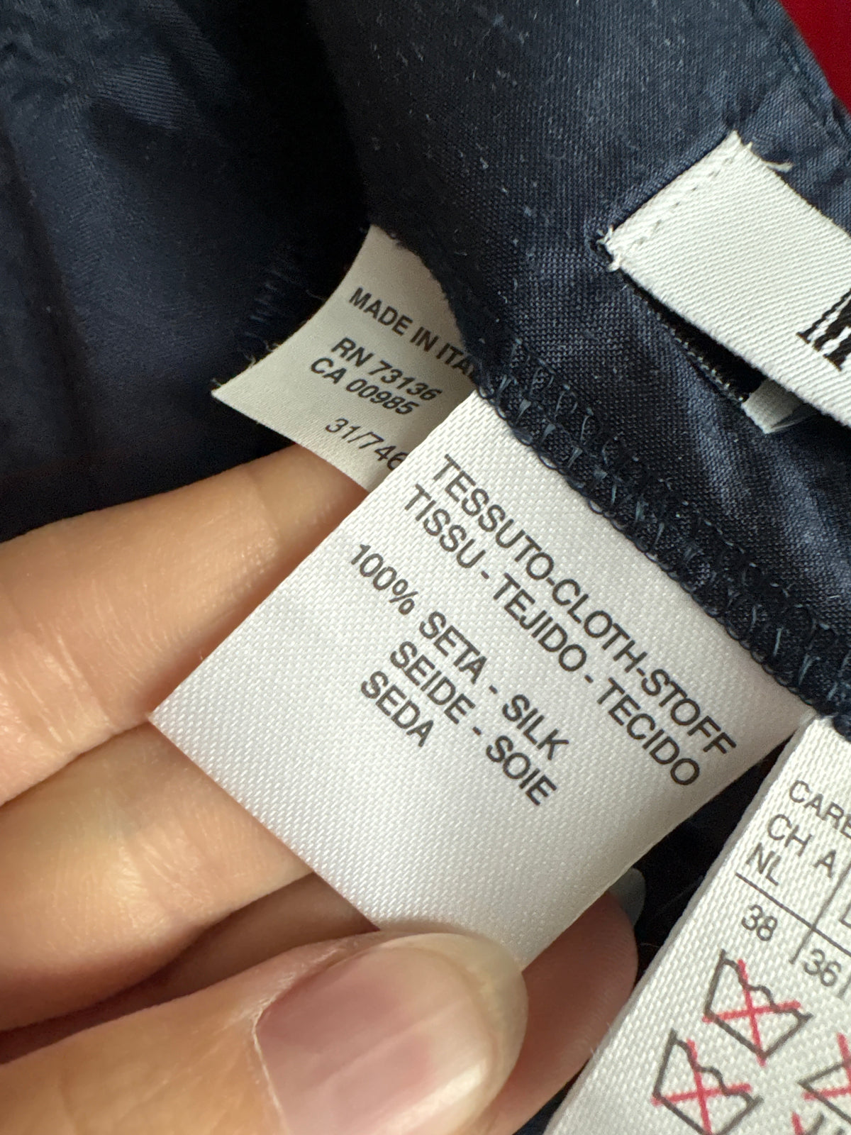 Pantaloni clasici Marella by Max Mara din mătase naturală