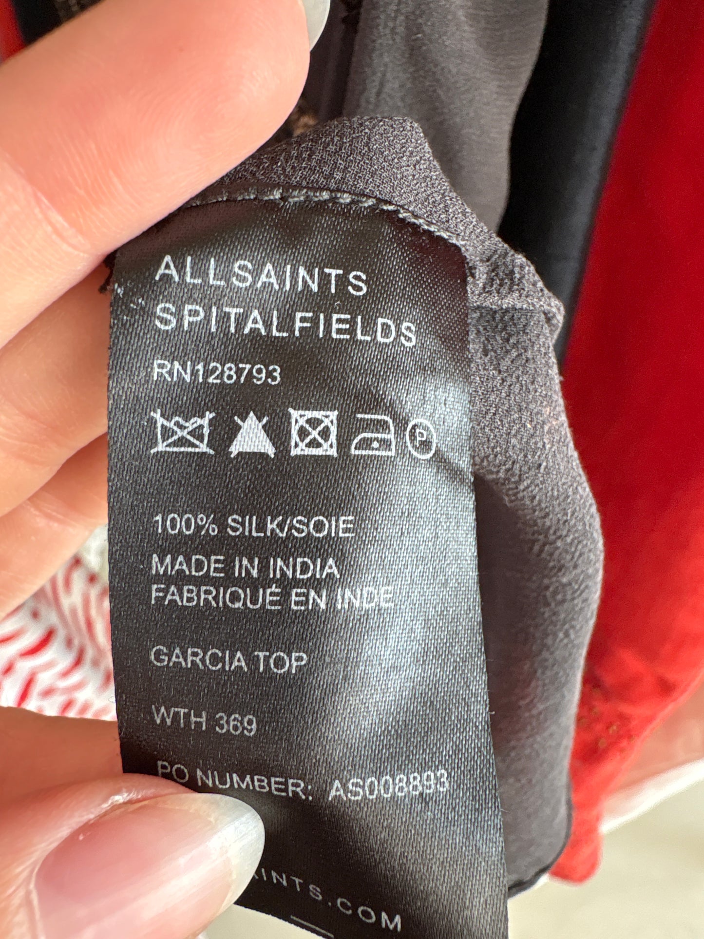 Top de brand super premium din mătase naturală cu aplicații manuale super elaborate