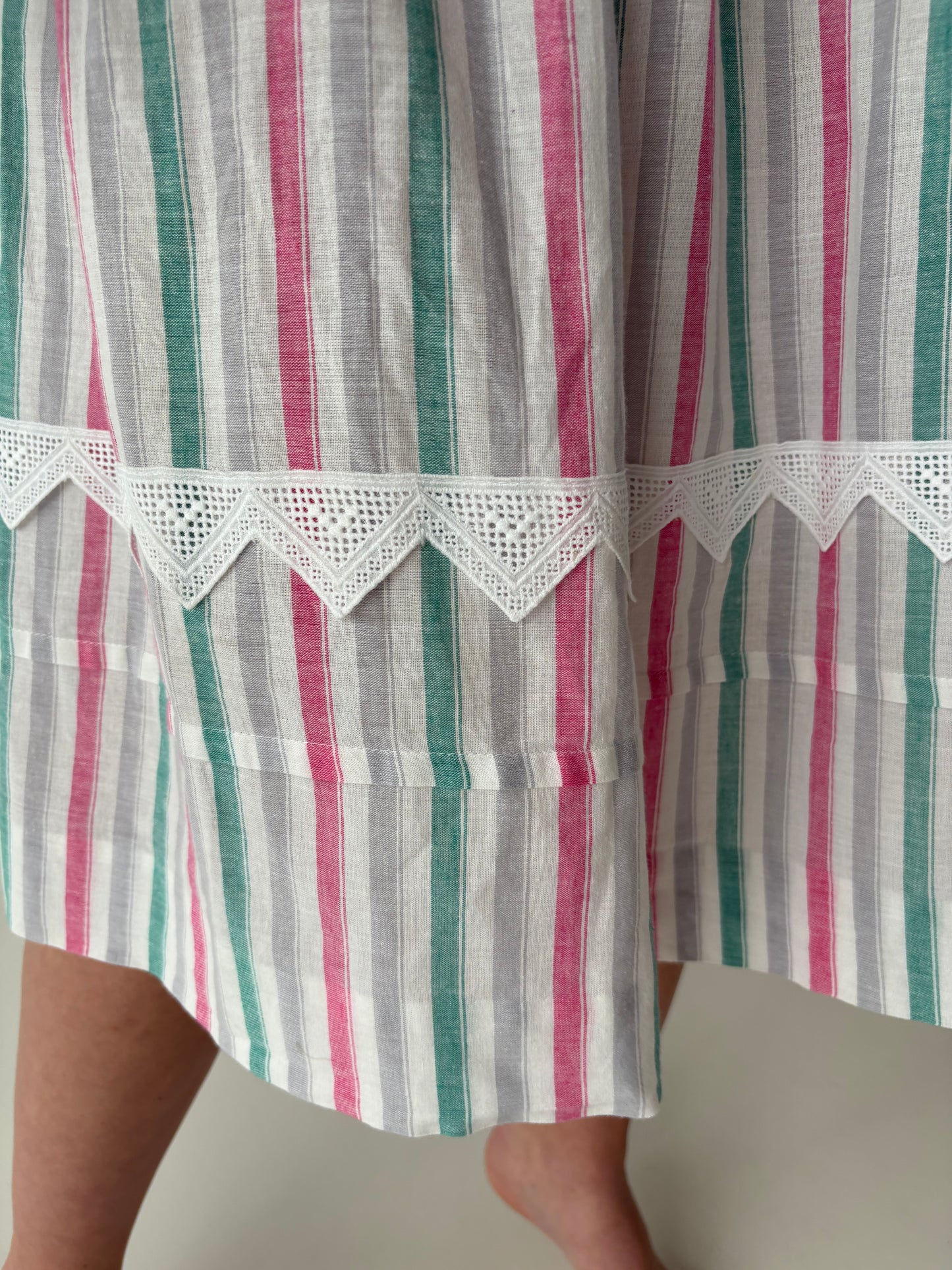 Rochie vintage luxury Sportalm cin pânză moale și dantelă macrame