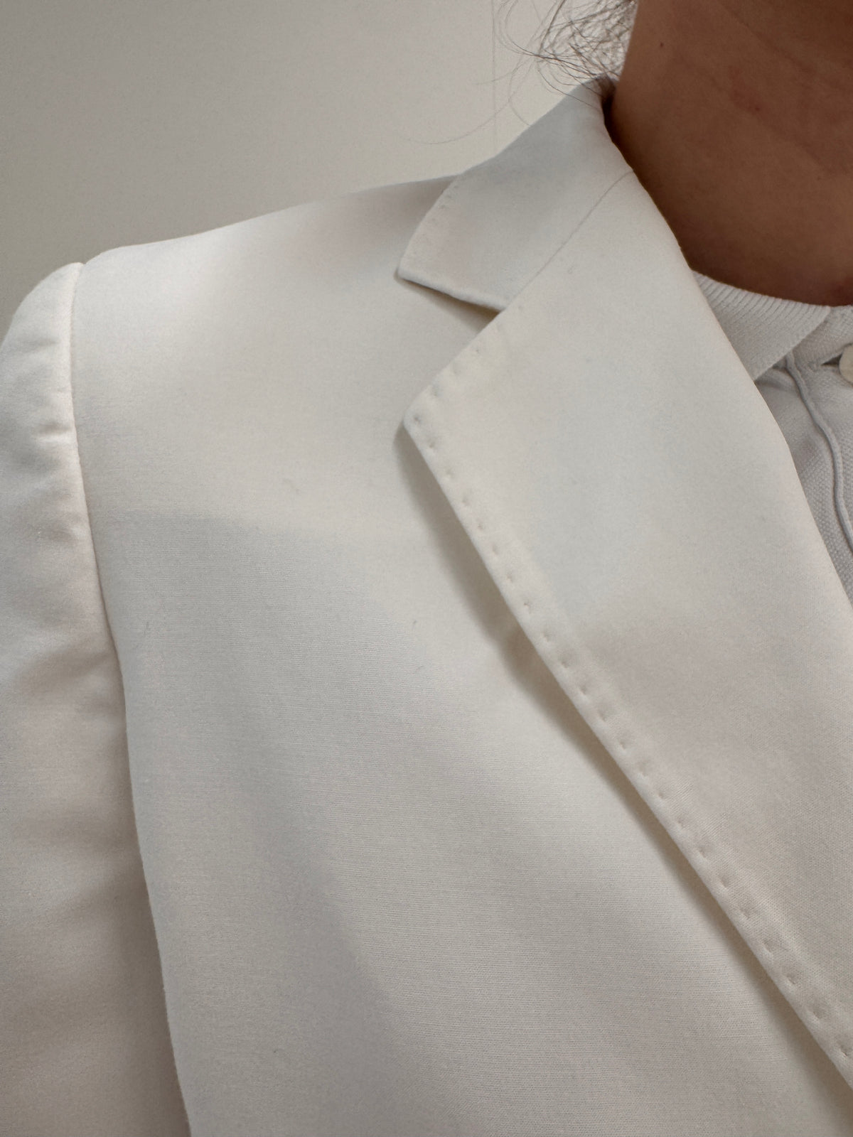 Sacou clasic Max Mara cu buzunare aplicate din canvas de bumbac