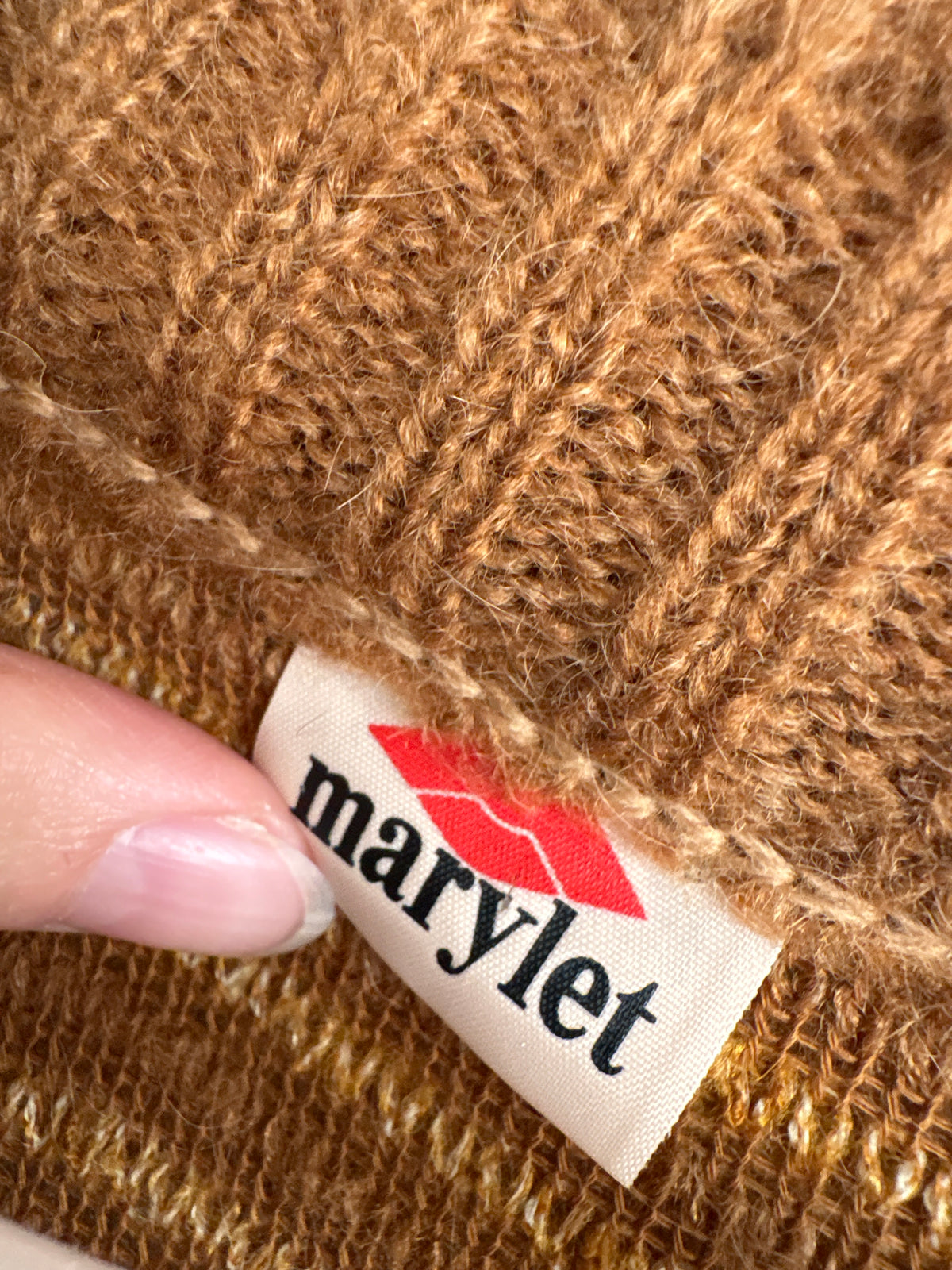 Jacheta old vintage din lana texturată excepțională dark mustard cu manșete înalte