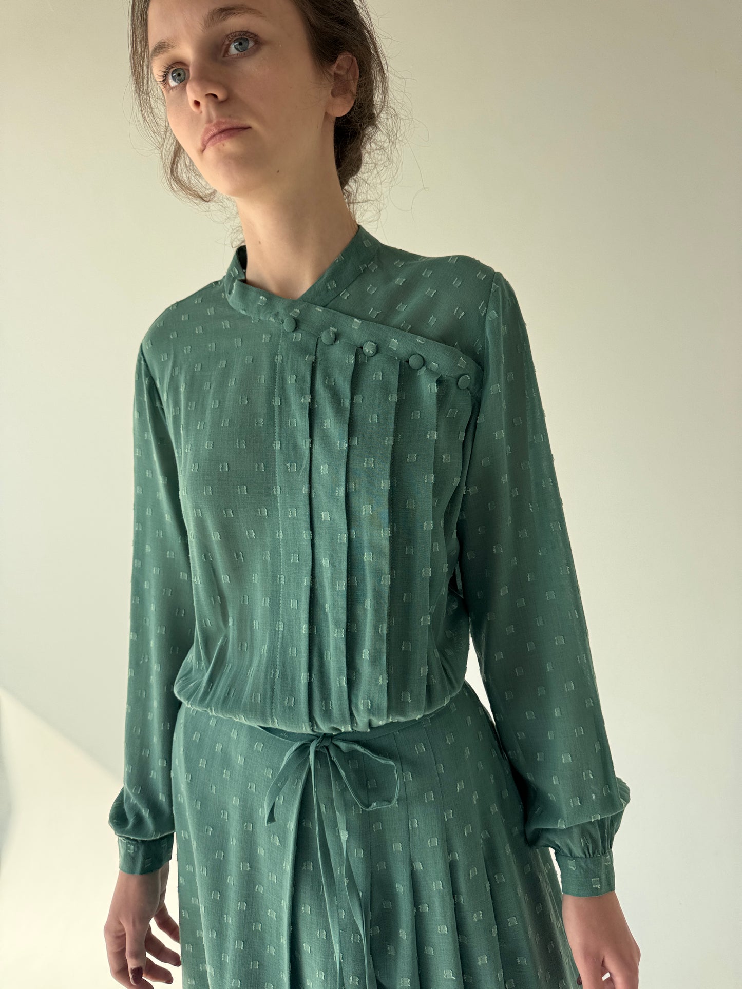 Rochie Old vintage de colecție anii 70 din cea mai fină lana