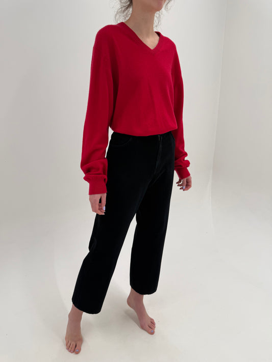 Pantaloni vintage din catifea de la zi la seară