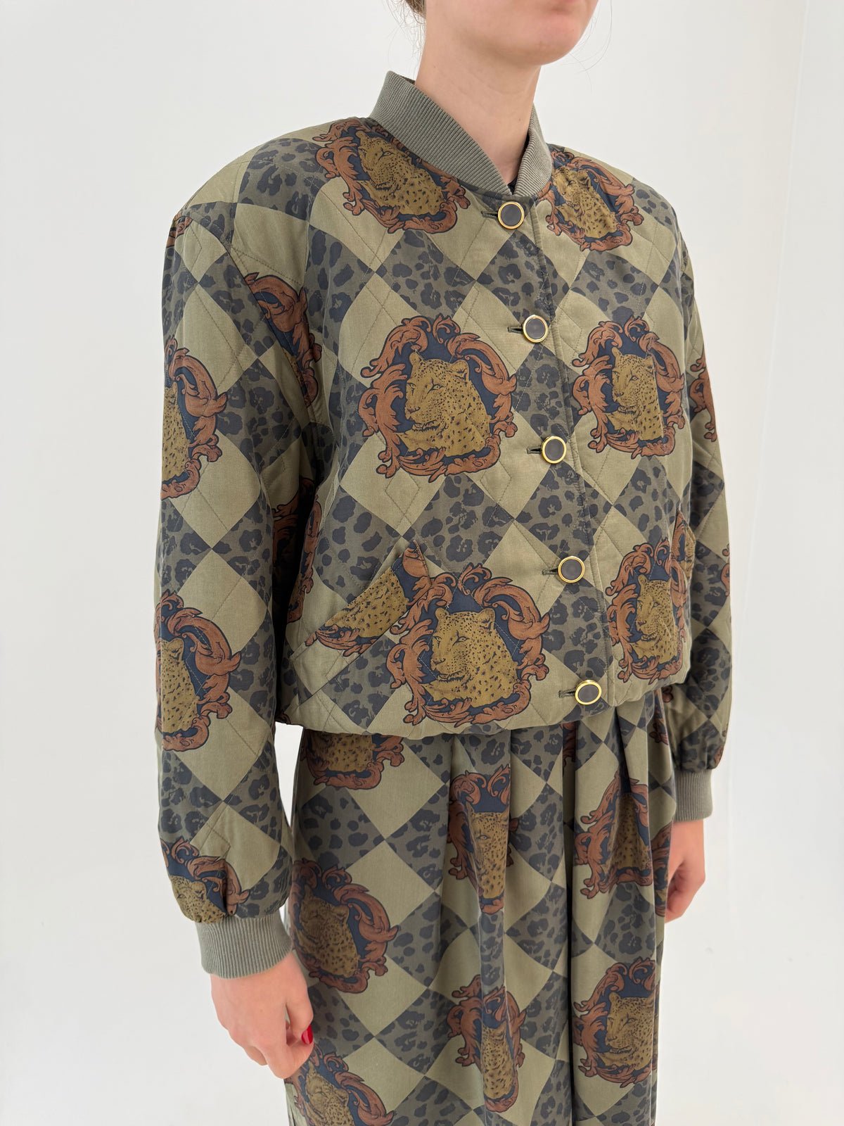 Set de brand premium din mătase naturală cu bomber și fustă maxi