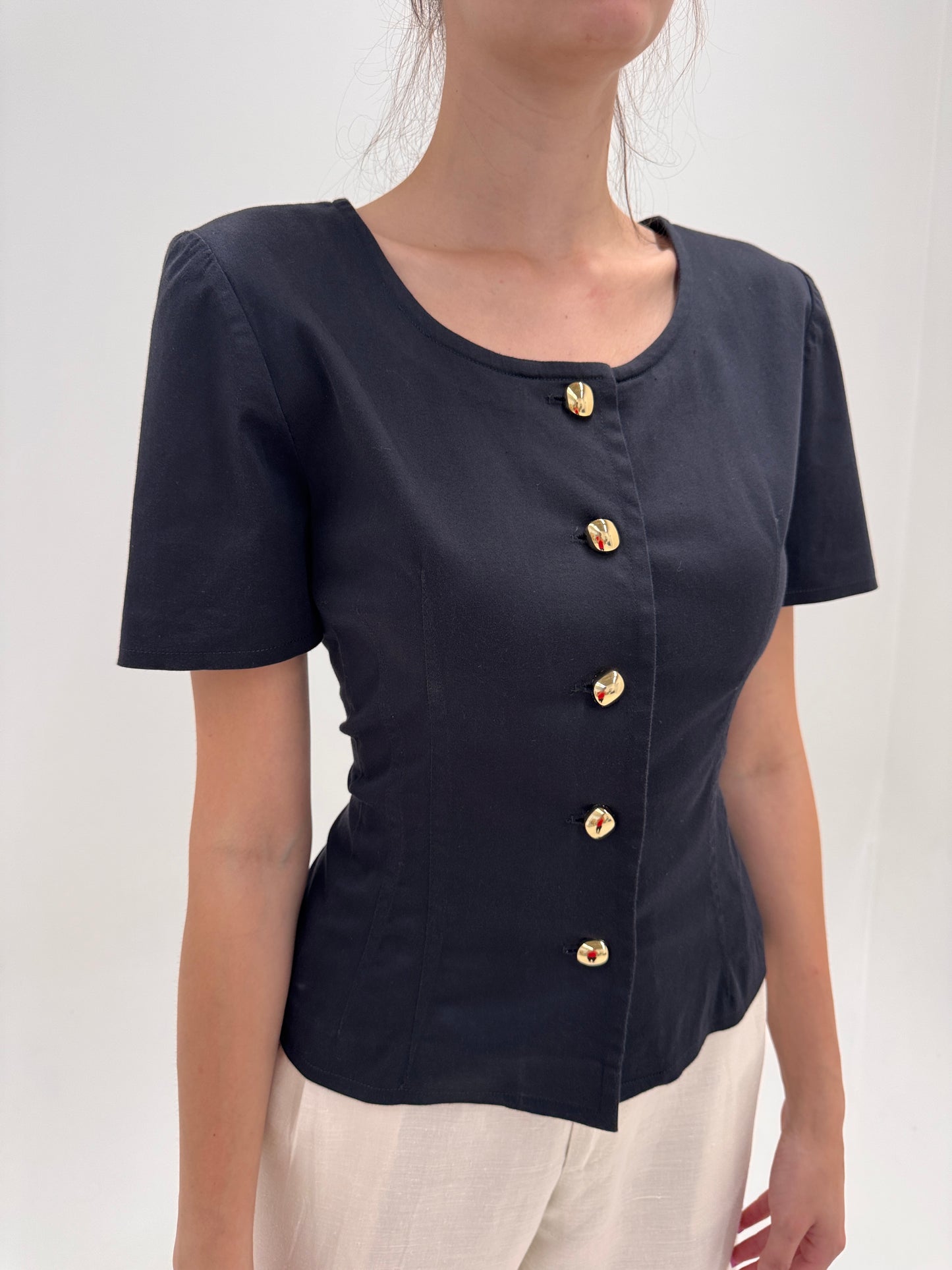Sacou luxury/ corsaj Luisa Spagnoli din poplin de bumbac