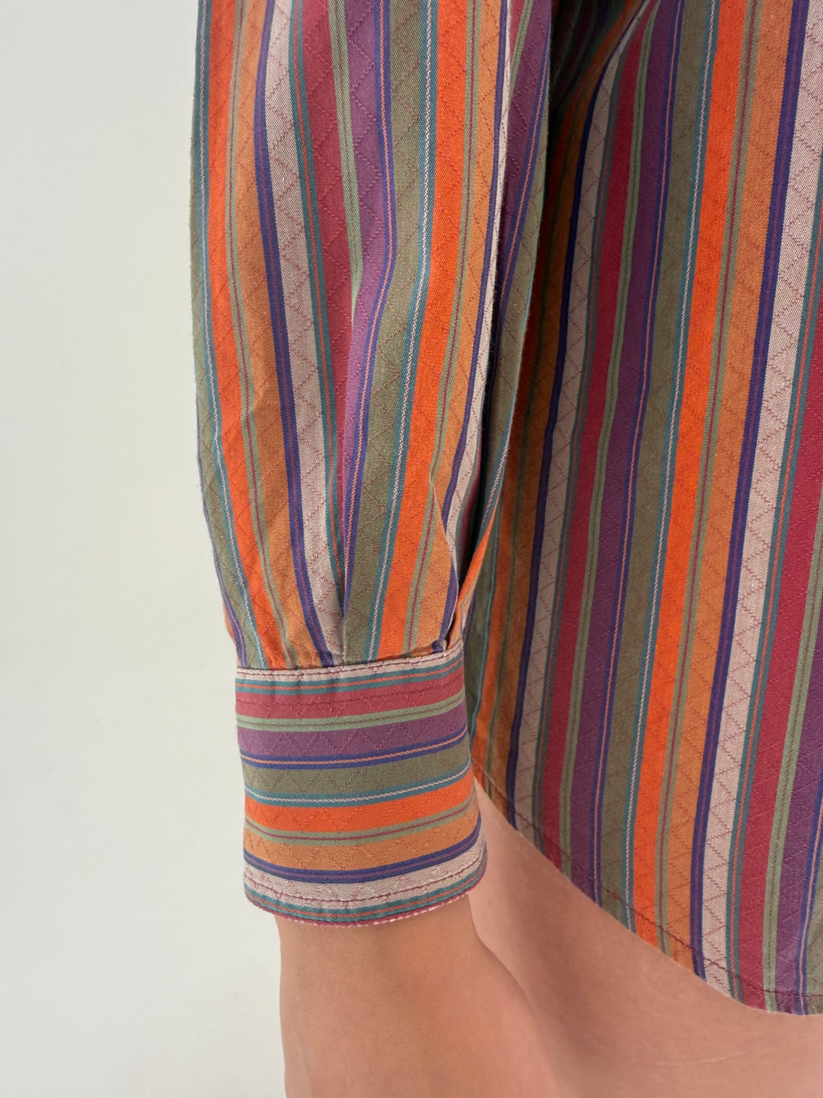 Cămașa Missoni din poplin excepțional plin texturat de bumbac moale în dungi