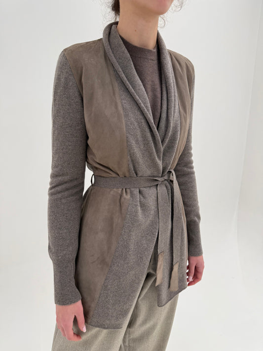 Cardigan ultra luxury Fabiana Filippi din cașmir, mătase naturală și merino