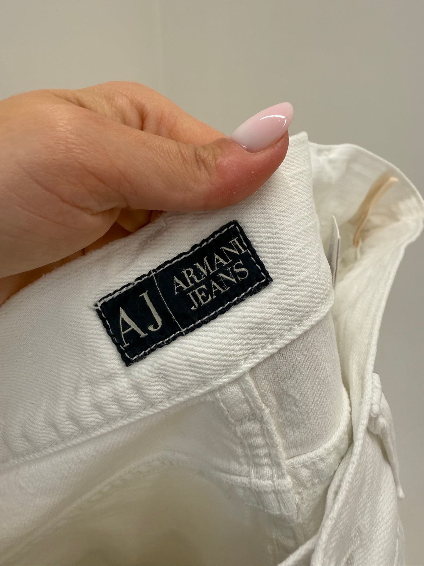 Jeans Armani vintage de vară în croi clasic straight leg