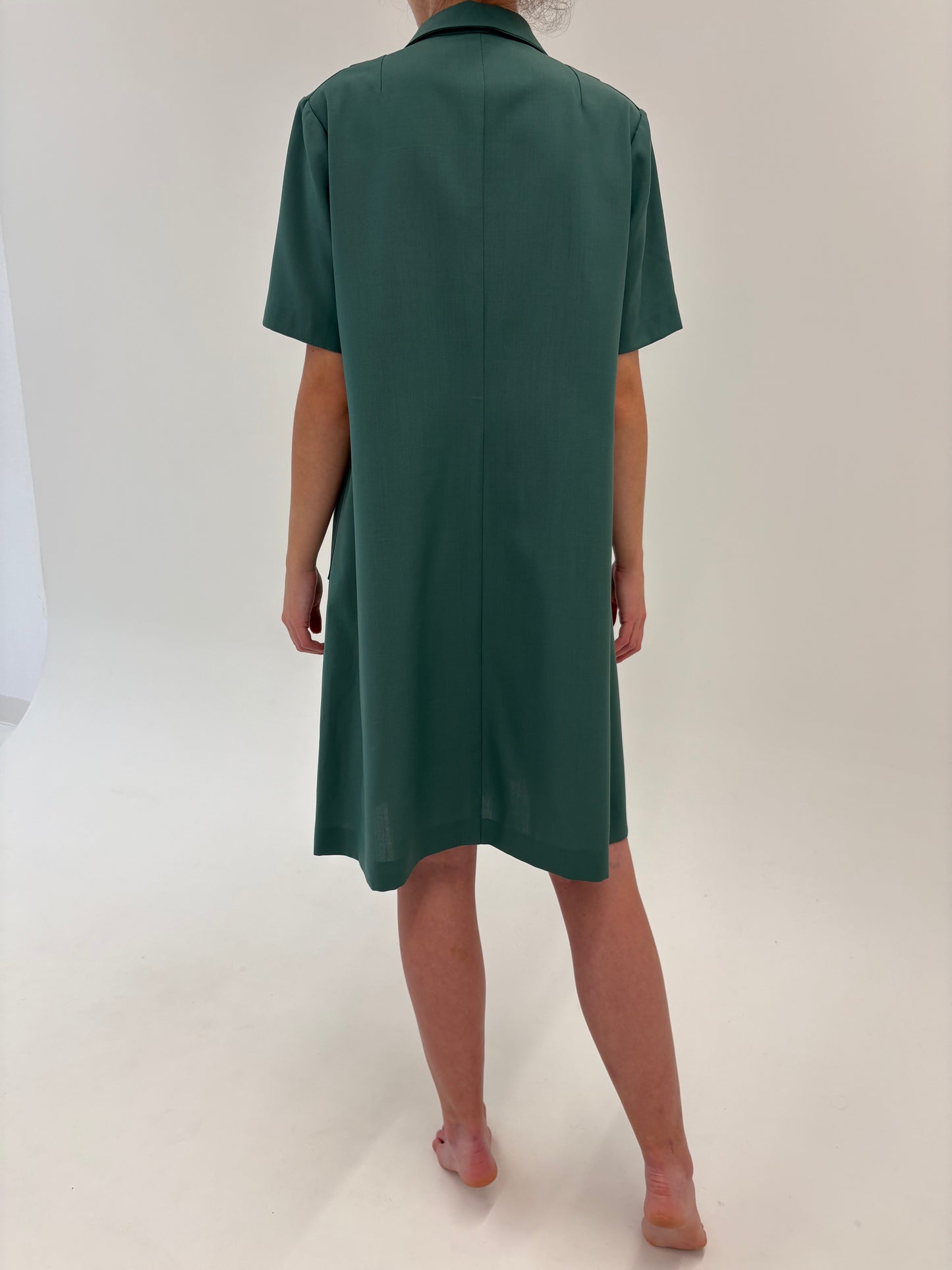 Rochie vintage italiană seafoam green din lana extrafina