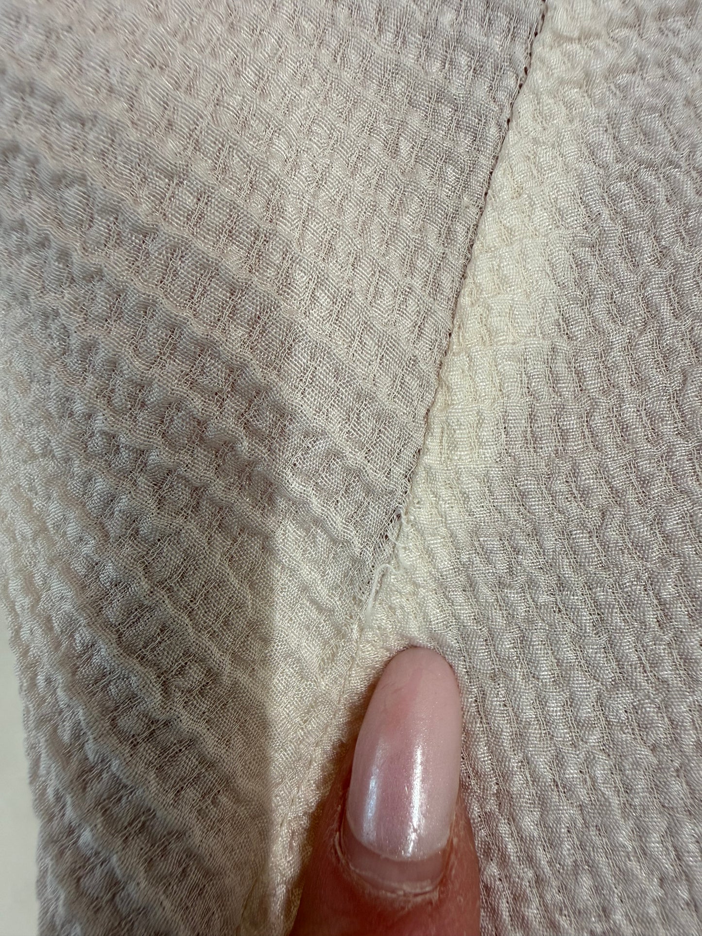 Blazer vintage din mătase naturală texturată cu pliseuri decorative