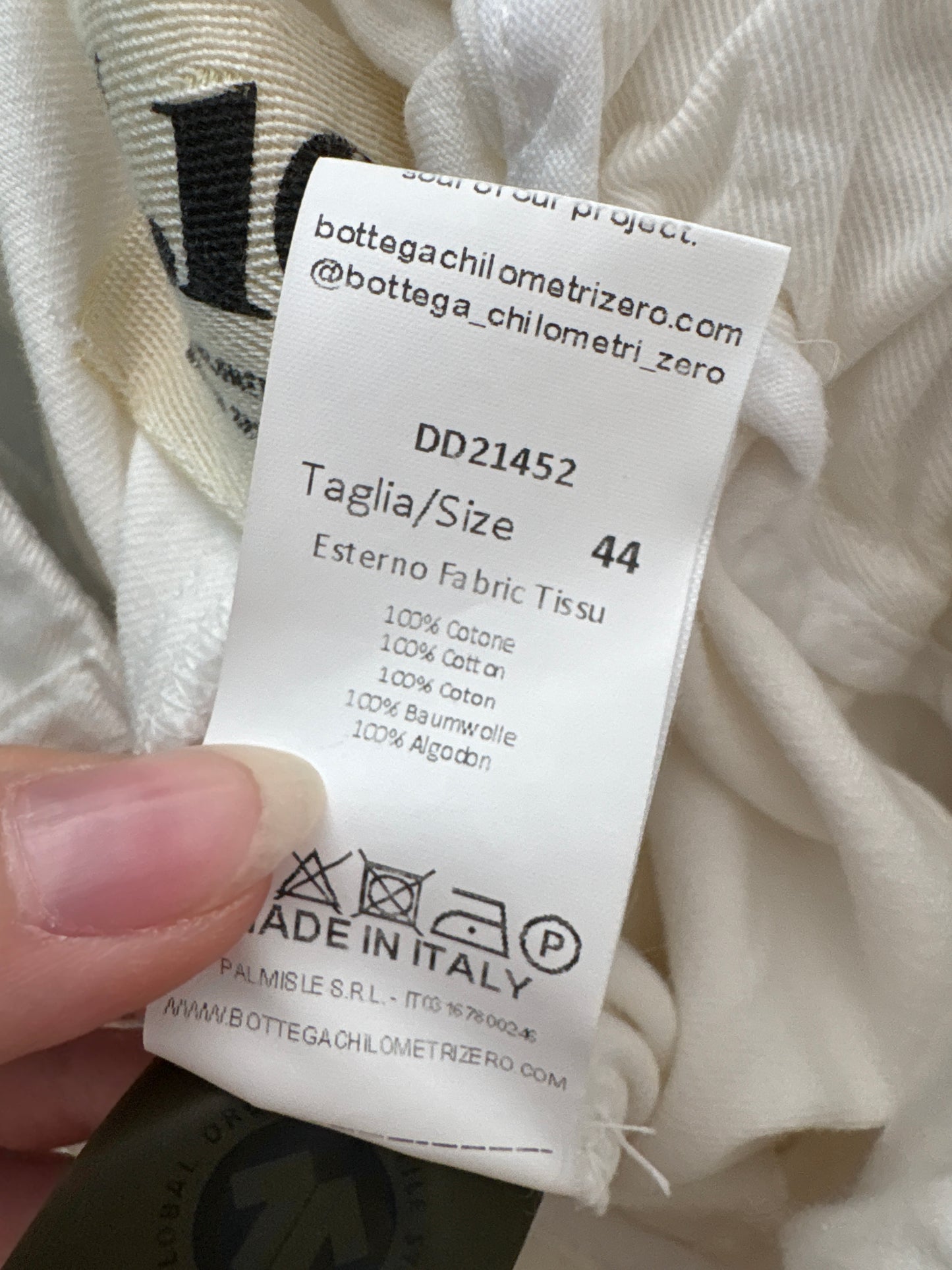 Pantaloni palazzo de brand luxury italian butter white din pânză de bumbac