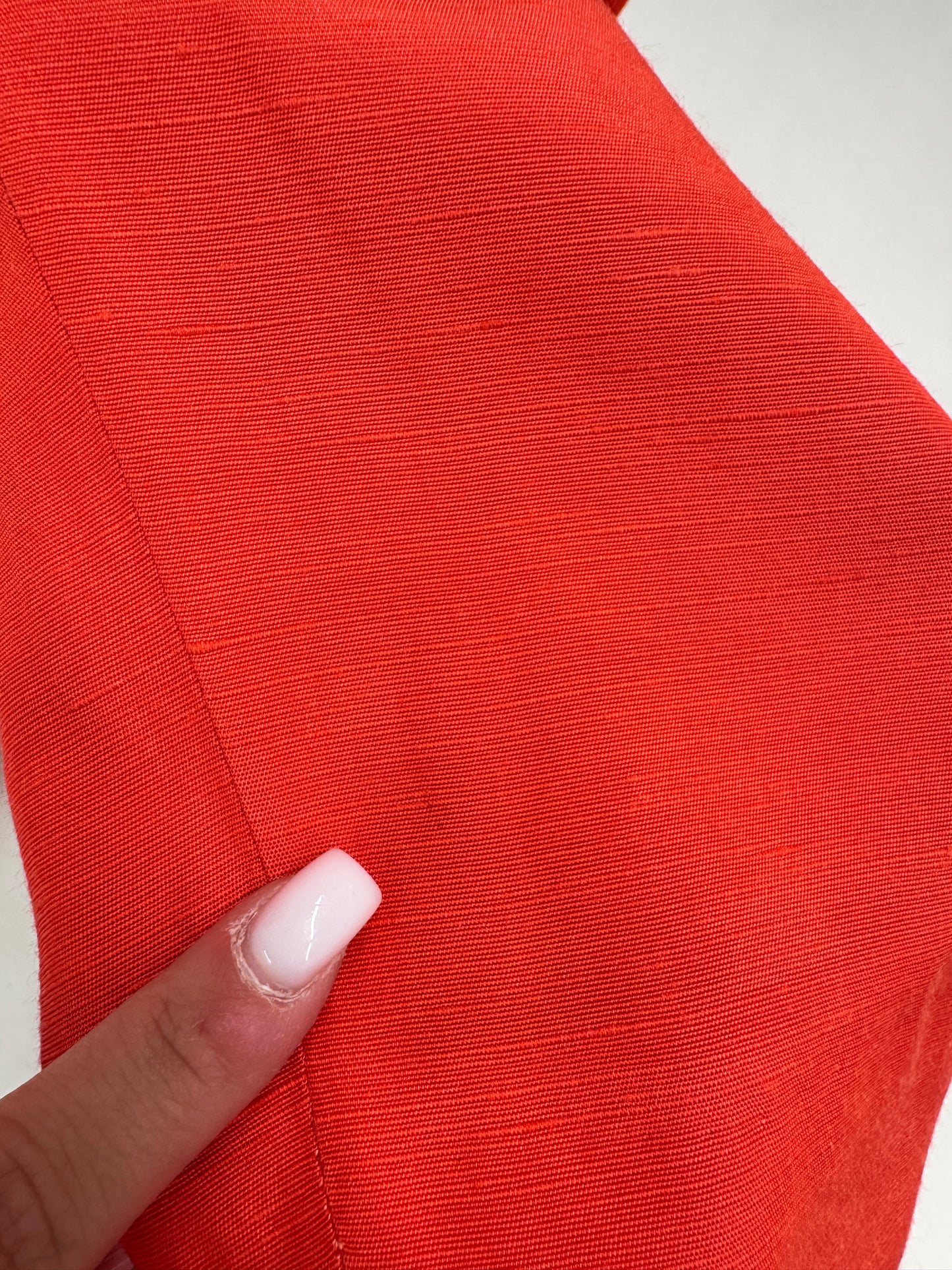 Pantaloni vintage țigaretă tall cu talie ultra înaltă marcată din pânză de in