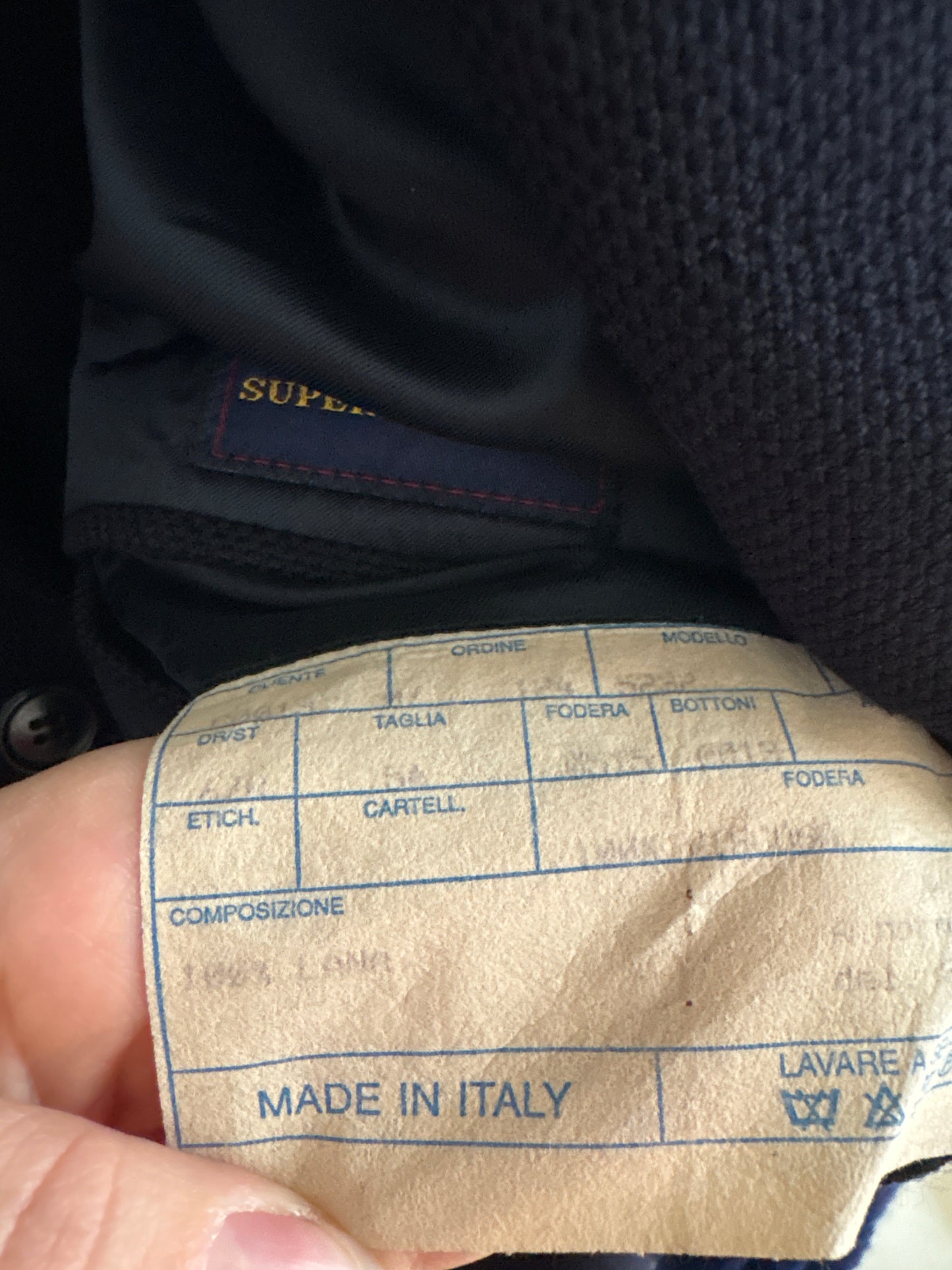 Sacou Navy din lana plină luxury super 100’s în croi actual