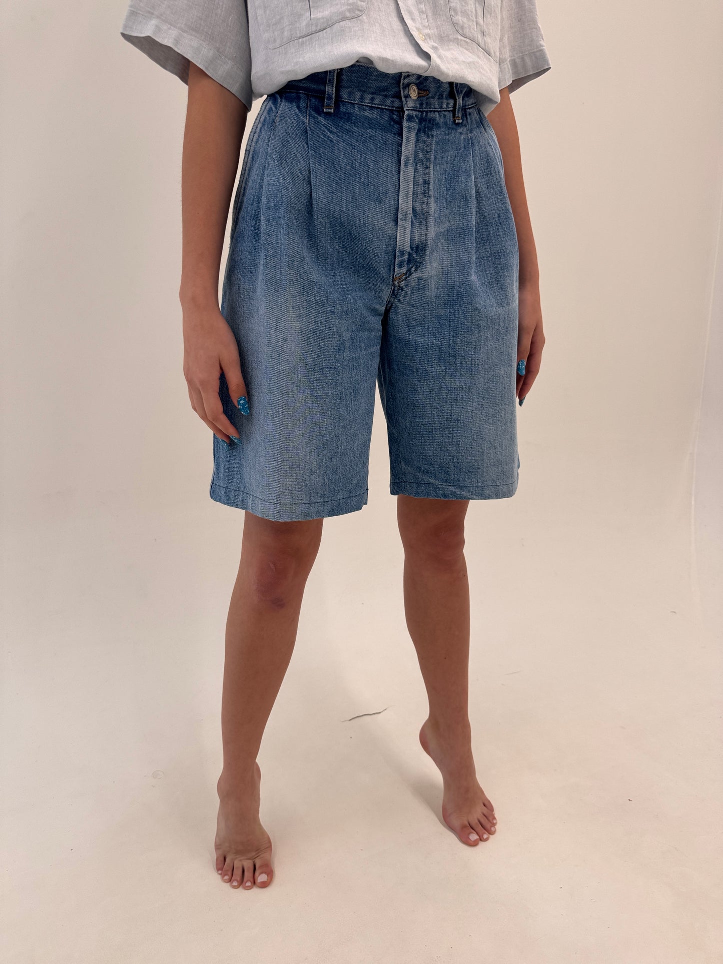 Pantaloni vintage luxury Cerutti din jeans excepțional in croi super în trend