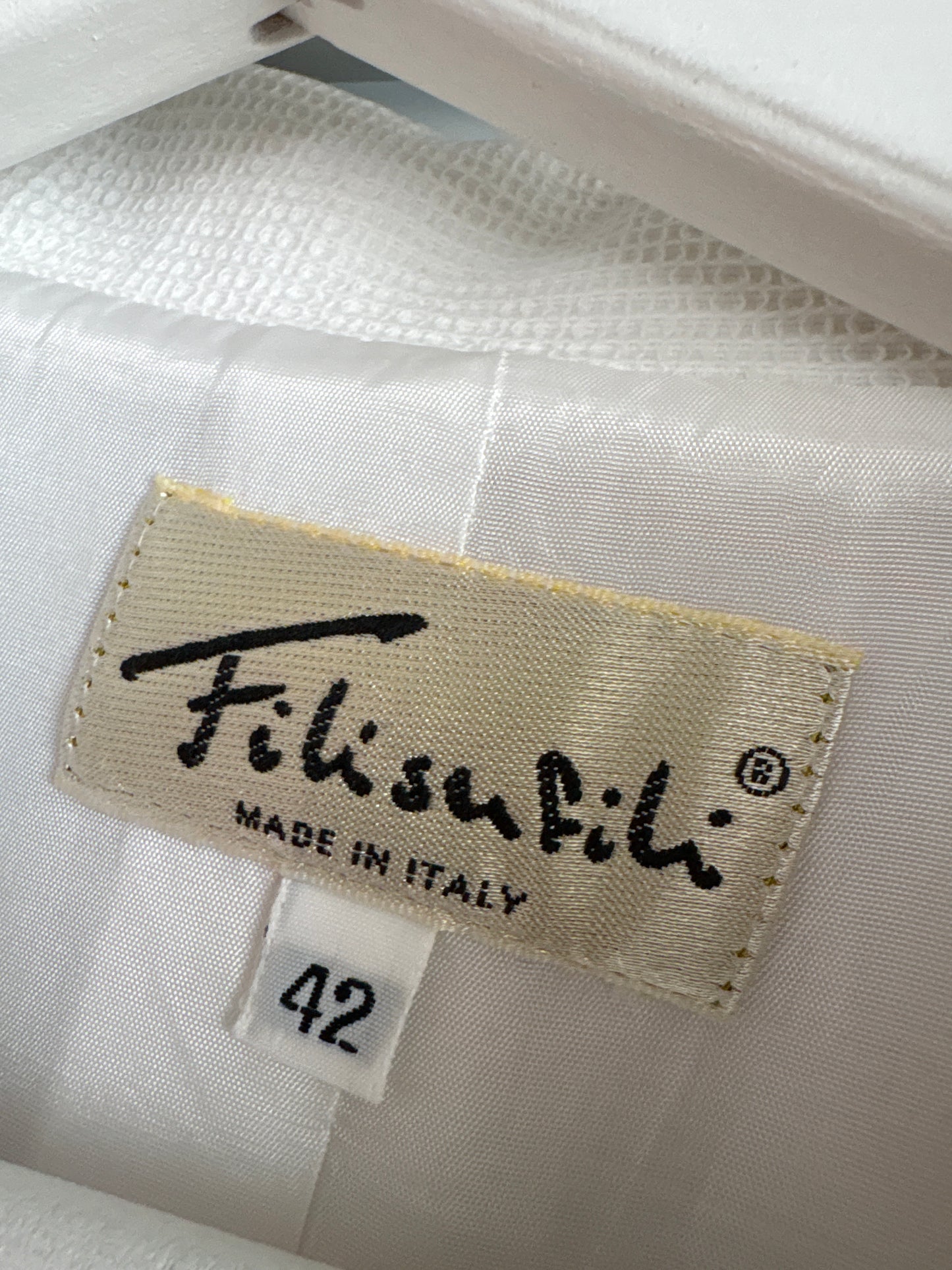 Sacou vintage italian ultra cambrat excepțional din seersucker