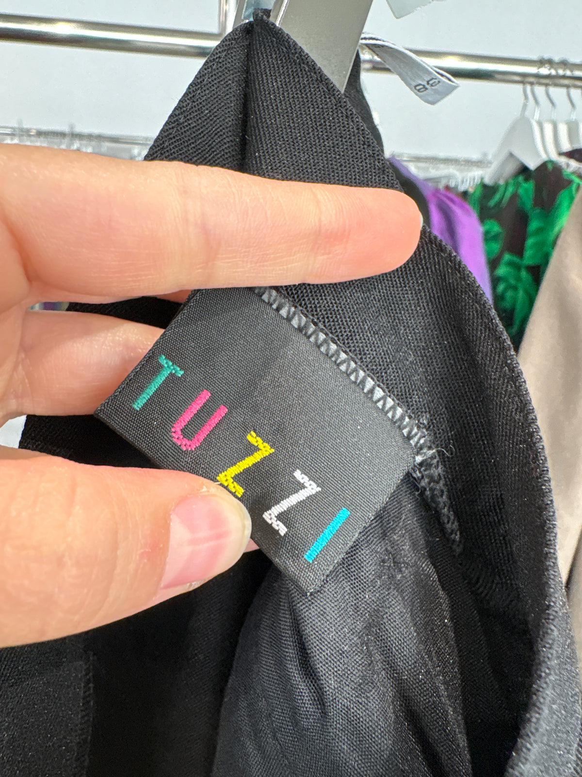 Pantaloni vintage tehnici cu prindere sub talpa și talie ultra înaltă negri