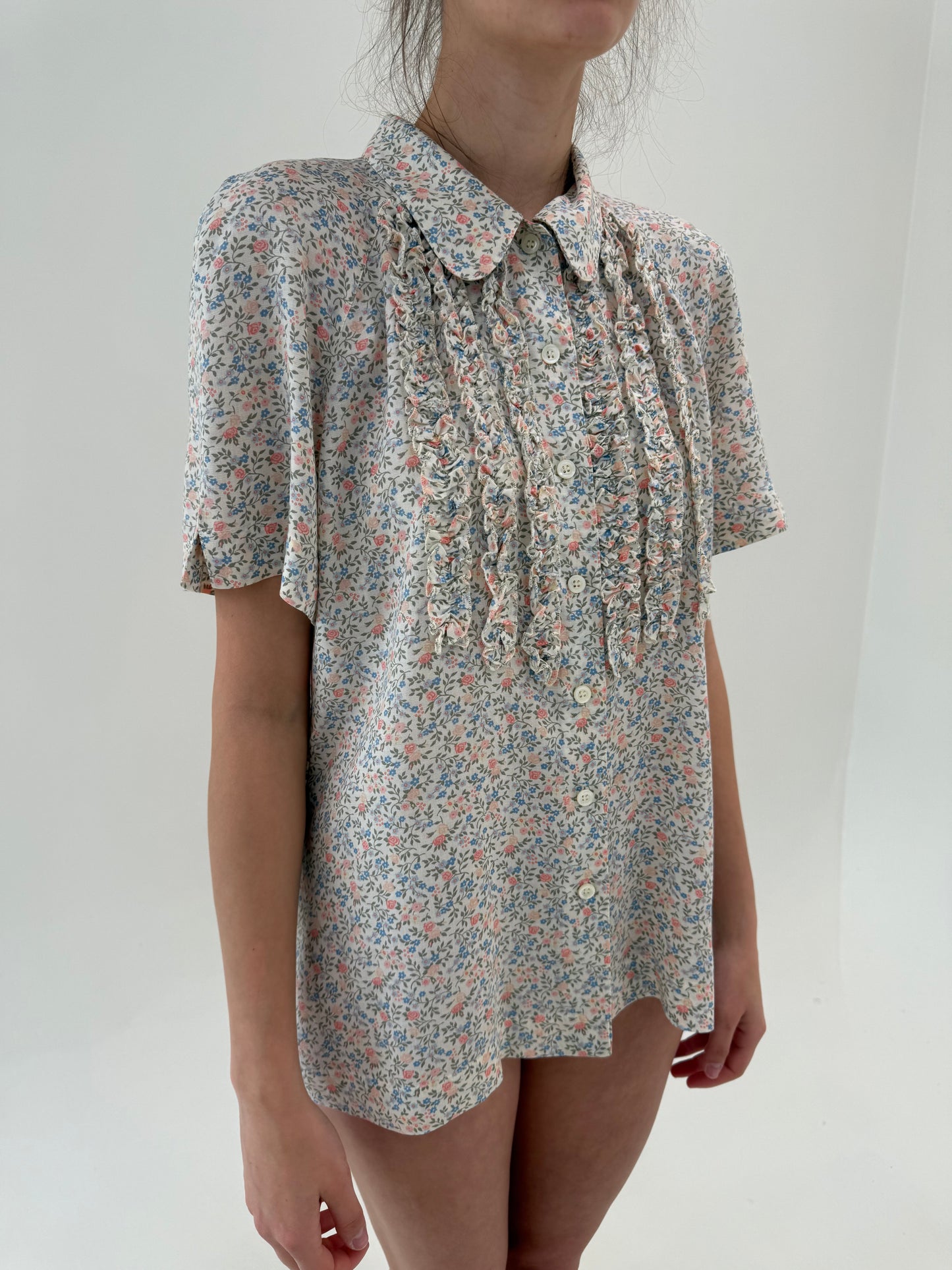 Cămașa vintage luxury Mondi by Escada din pânză extrafina