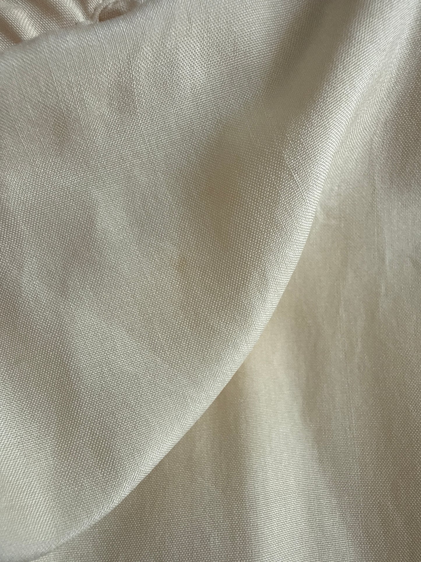 Pantaloni butter white italienești din mătase naturală