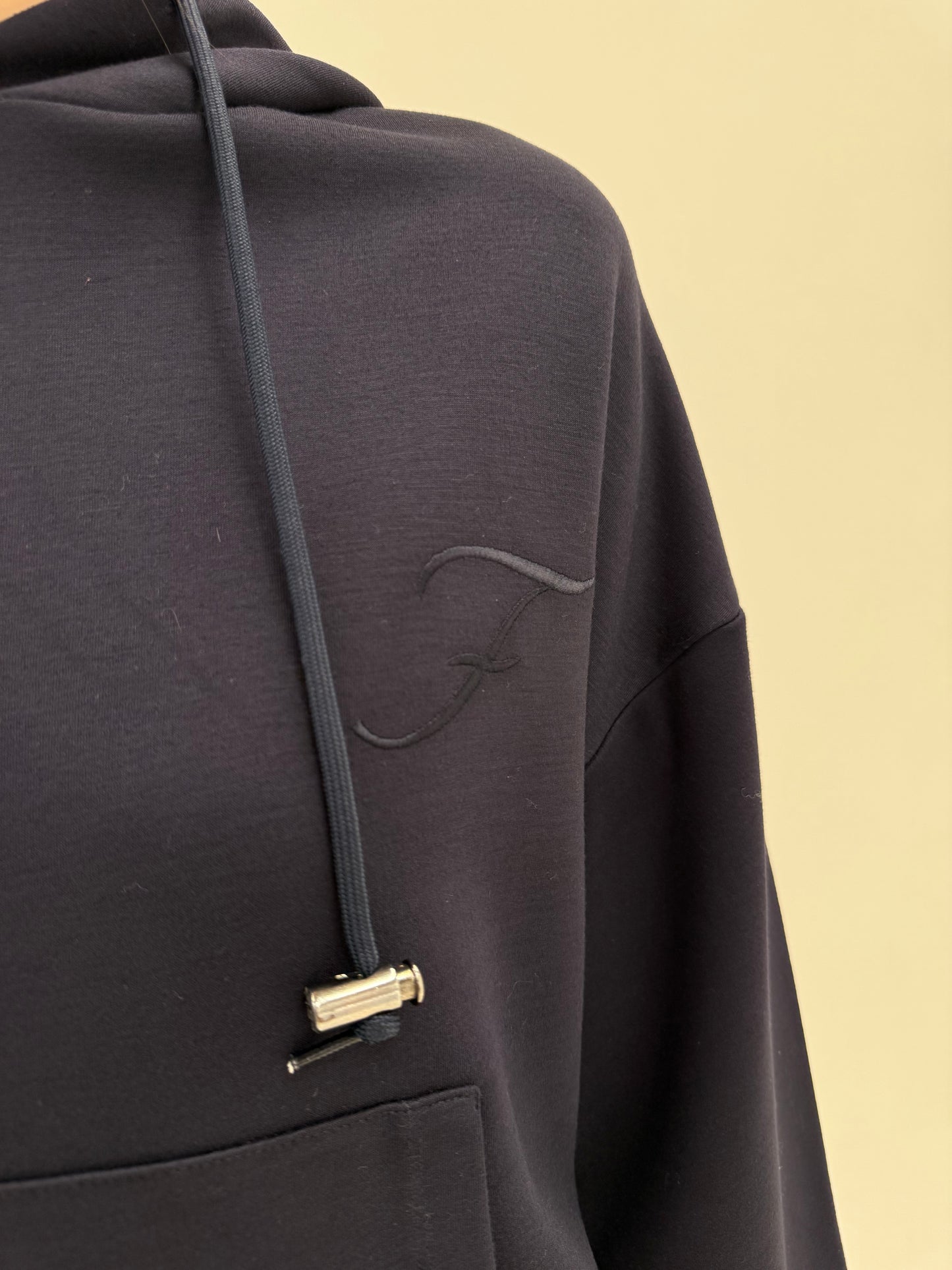 Hoodie de brand luxury italian Fay din bumbac în croi oversized