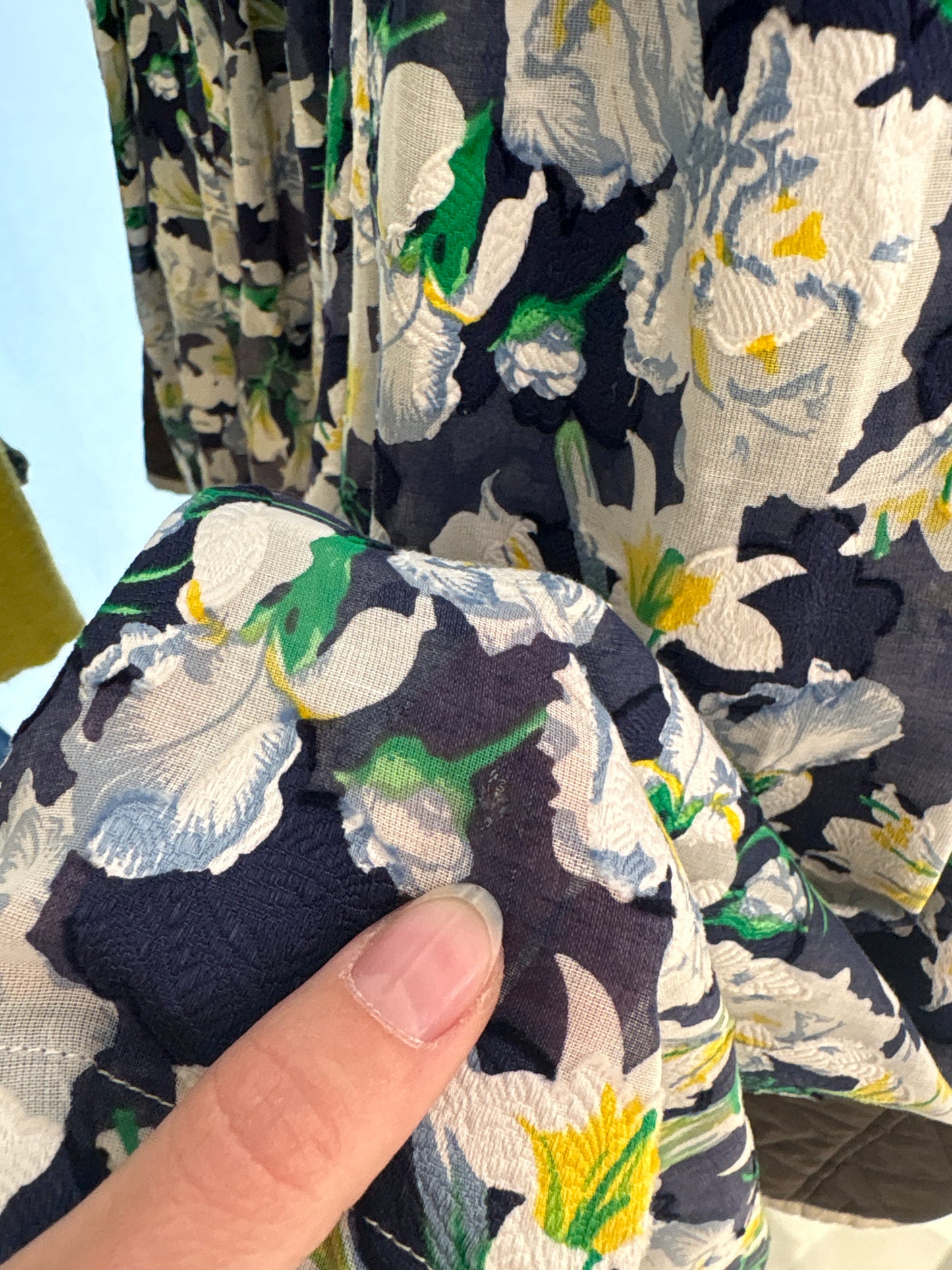Fustă vintage cu print floral superb din panzica