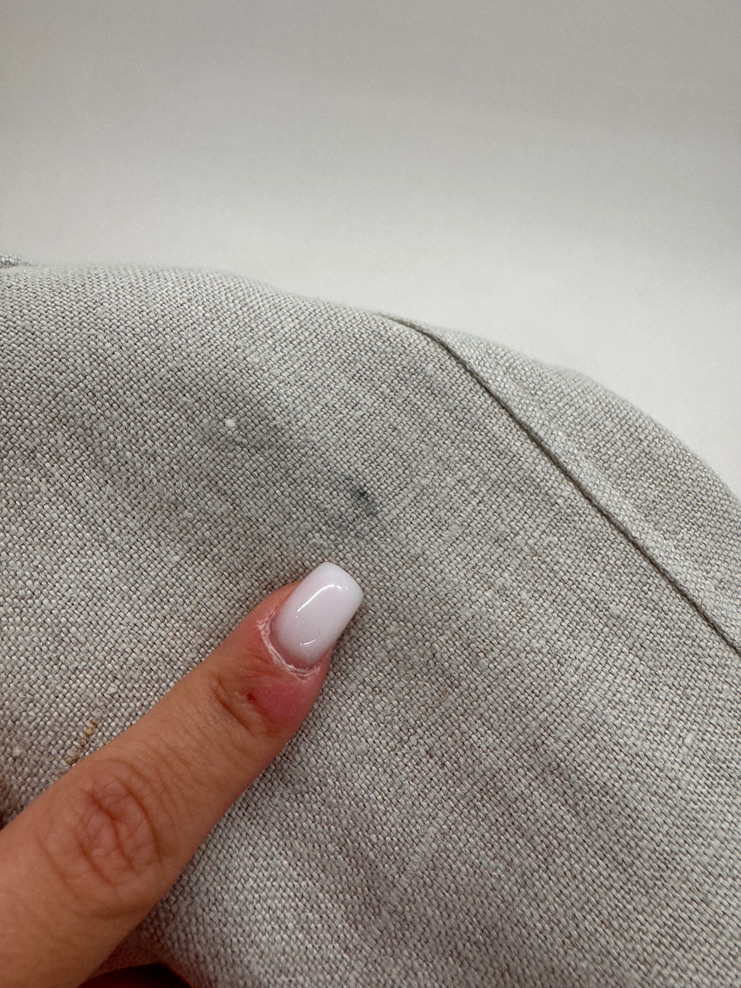 Cămașa vintage din pânză excepțională de in în croi foarte lejer