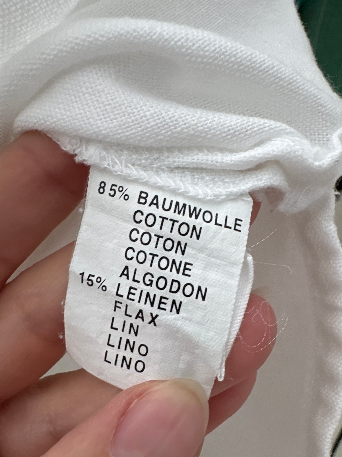 Top vintage din pânză premium de in și bumbac