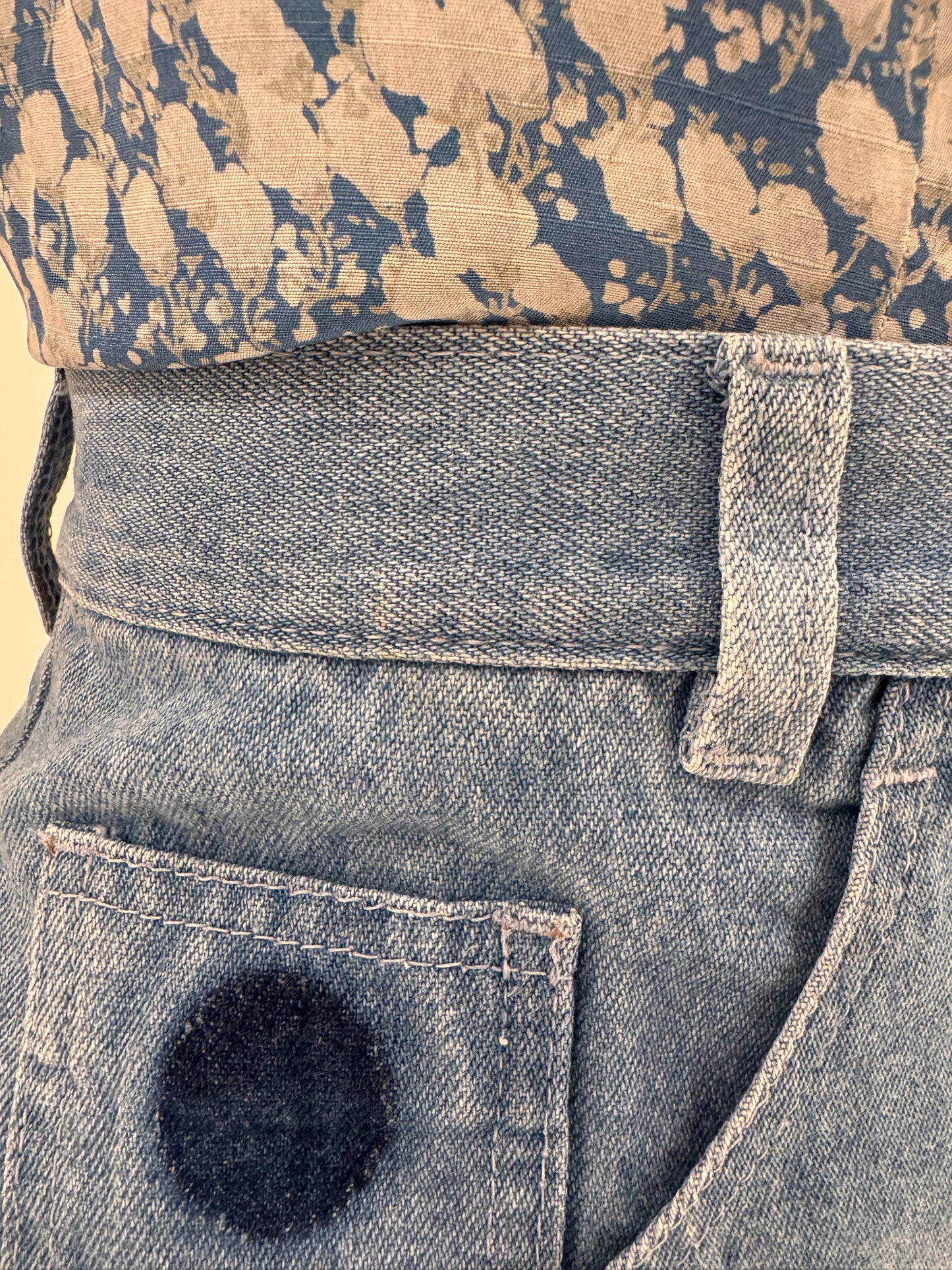 Fustă luxury Trussardi din jeans cu talie ultra înaltă