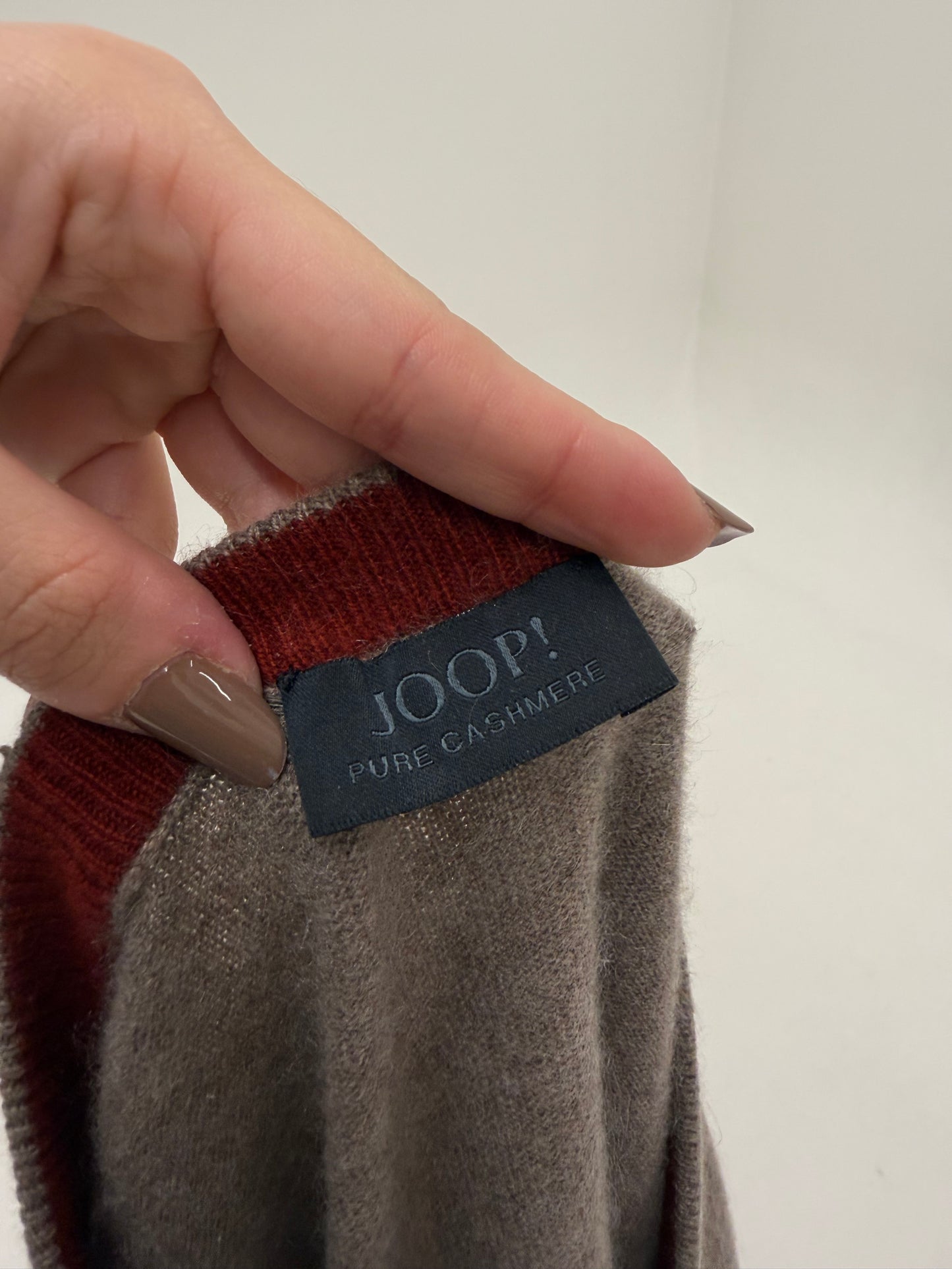 Pulover luxury Joop din cașmir multiply cafe au lait