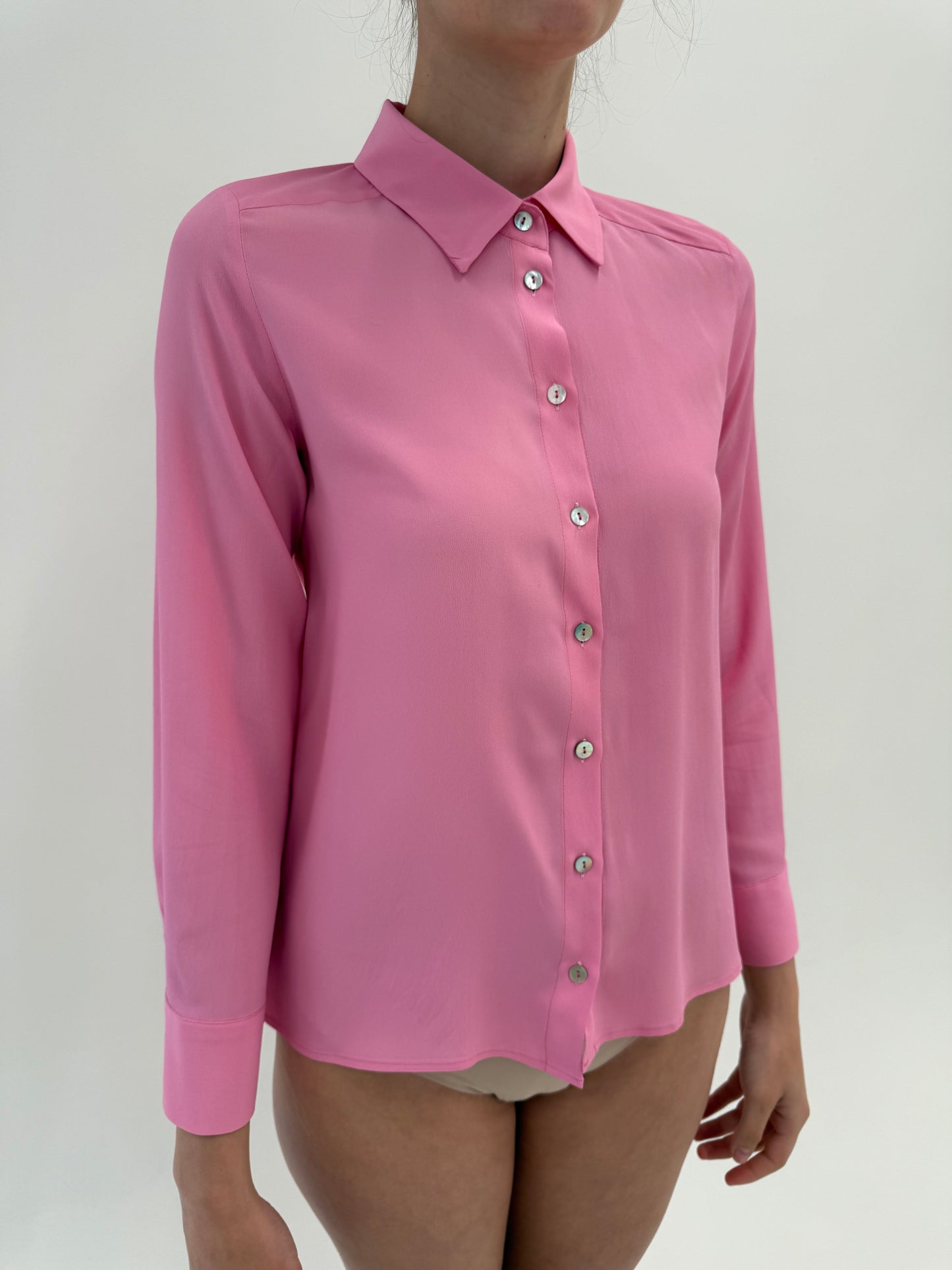Cămăși Marella by Max Mara noi din mătase naturală bubblegum pink