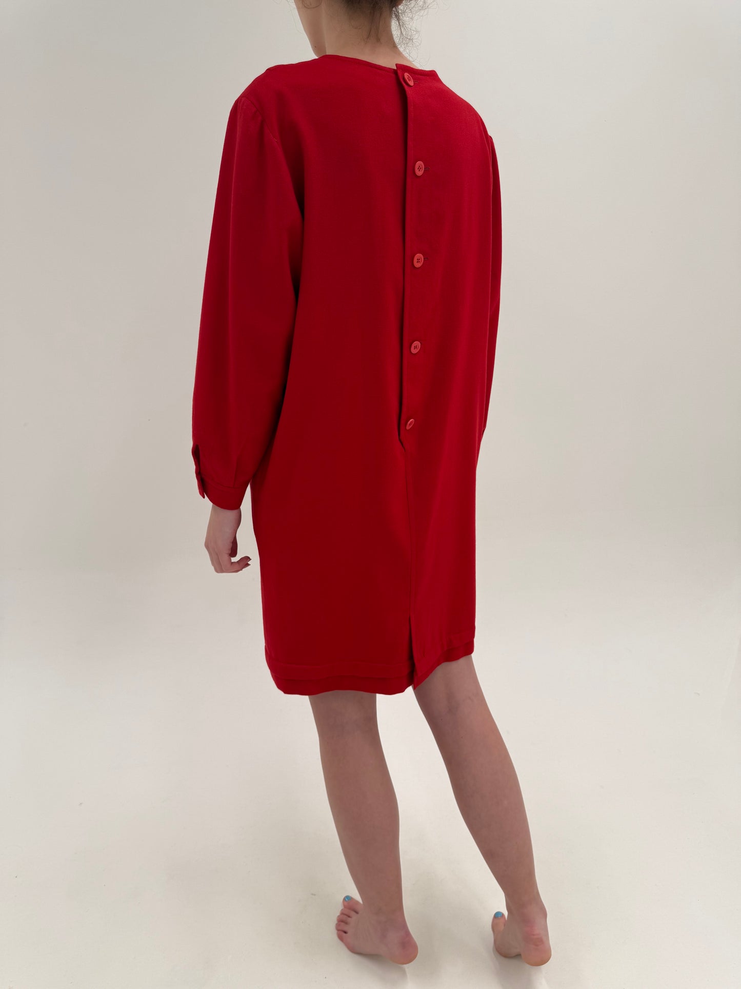 Rochie Old vintage anii 80 din creppe de lana Armani