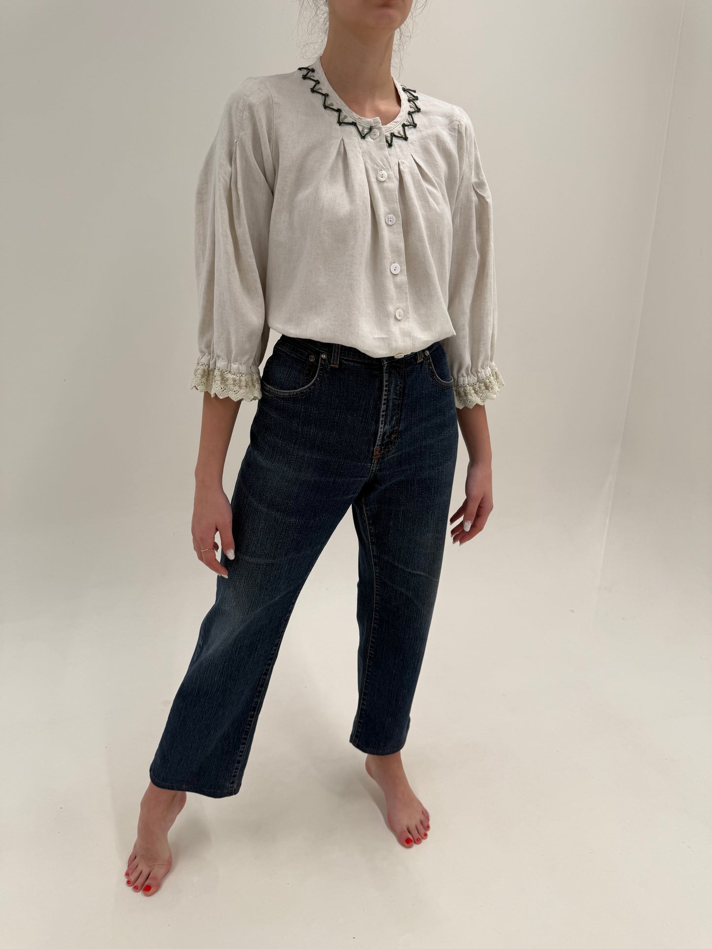 Jeans vintage luxury Trussardi bootcut classic wash modelatori