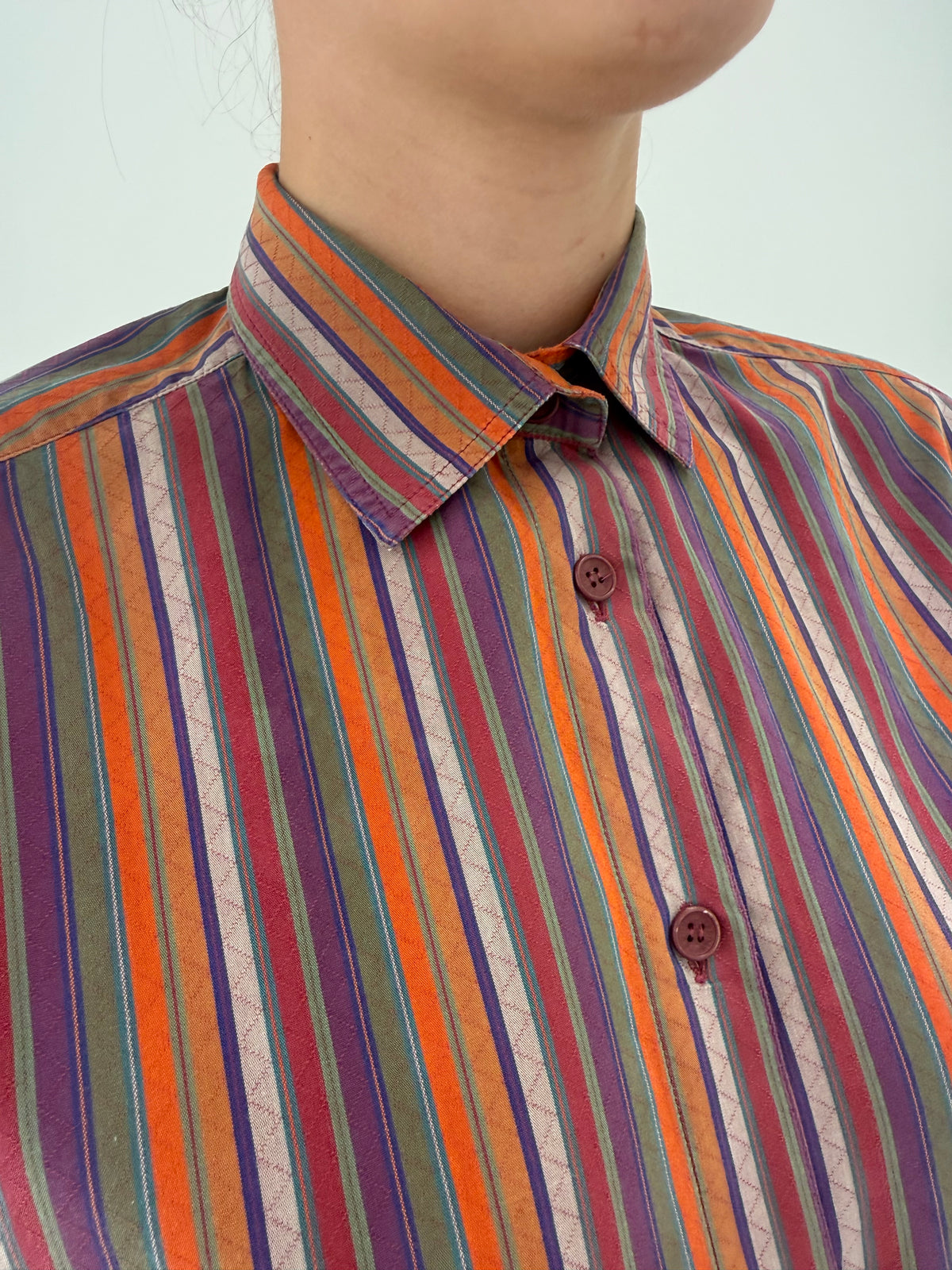 Cămașa Missoni din poplin excepțional plin texturat de bumbac moale în dungi