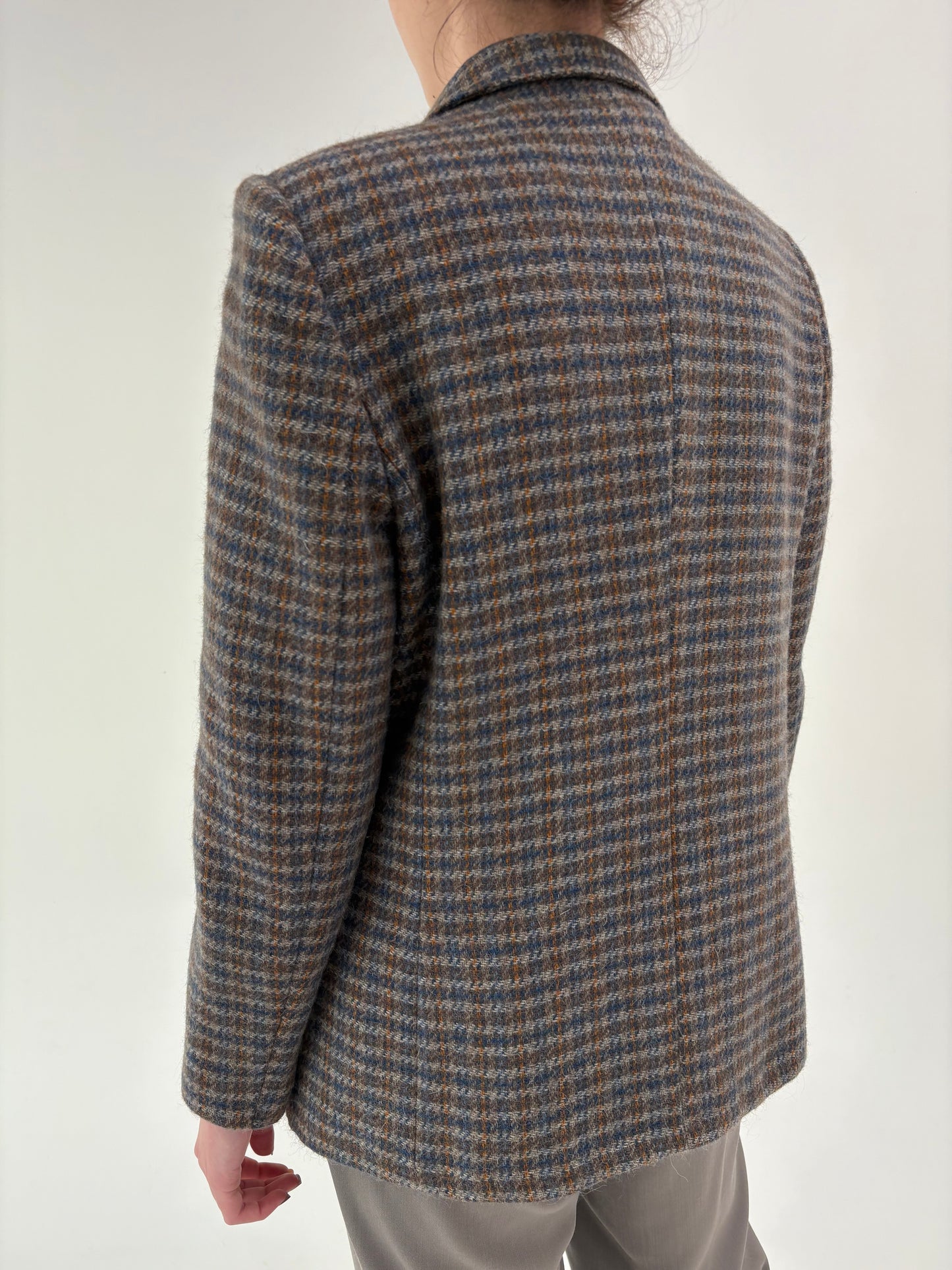 Sacou din tweed gros de lana și mohair în combinație superbă de culori