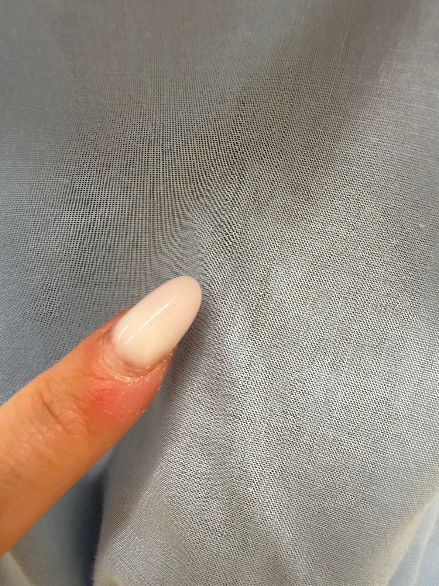 Cămașa baby Blue din panzica de bumbac cu mâneci bufante