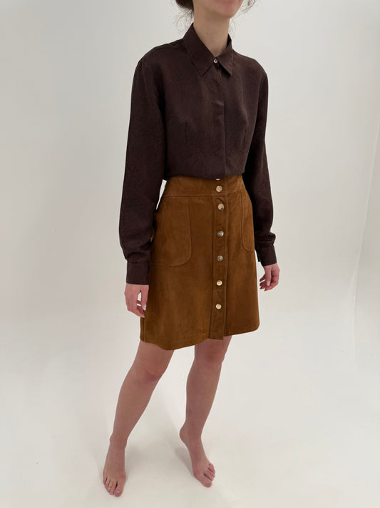 Fustă luxury Luisa Spagnoli din piele naturală